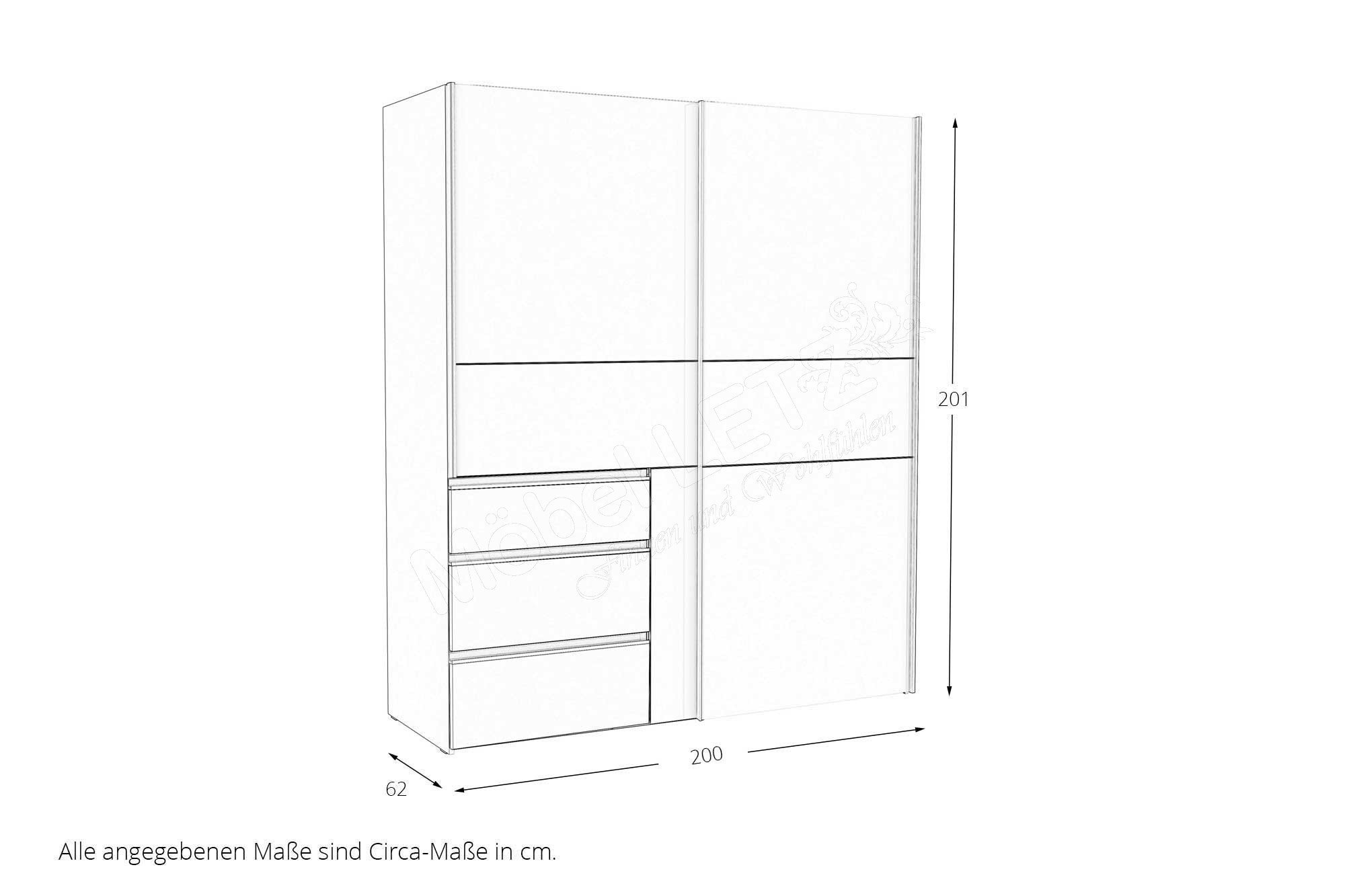 Winn | Möbel Letz 2 - Eiche Ihr Beton Schwebetürenschrank Online-Shop Artisan - Forte