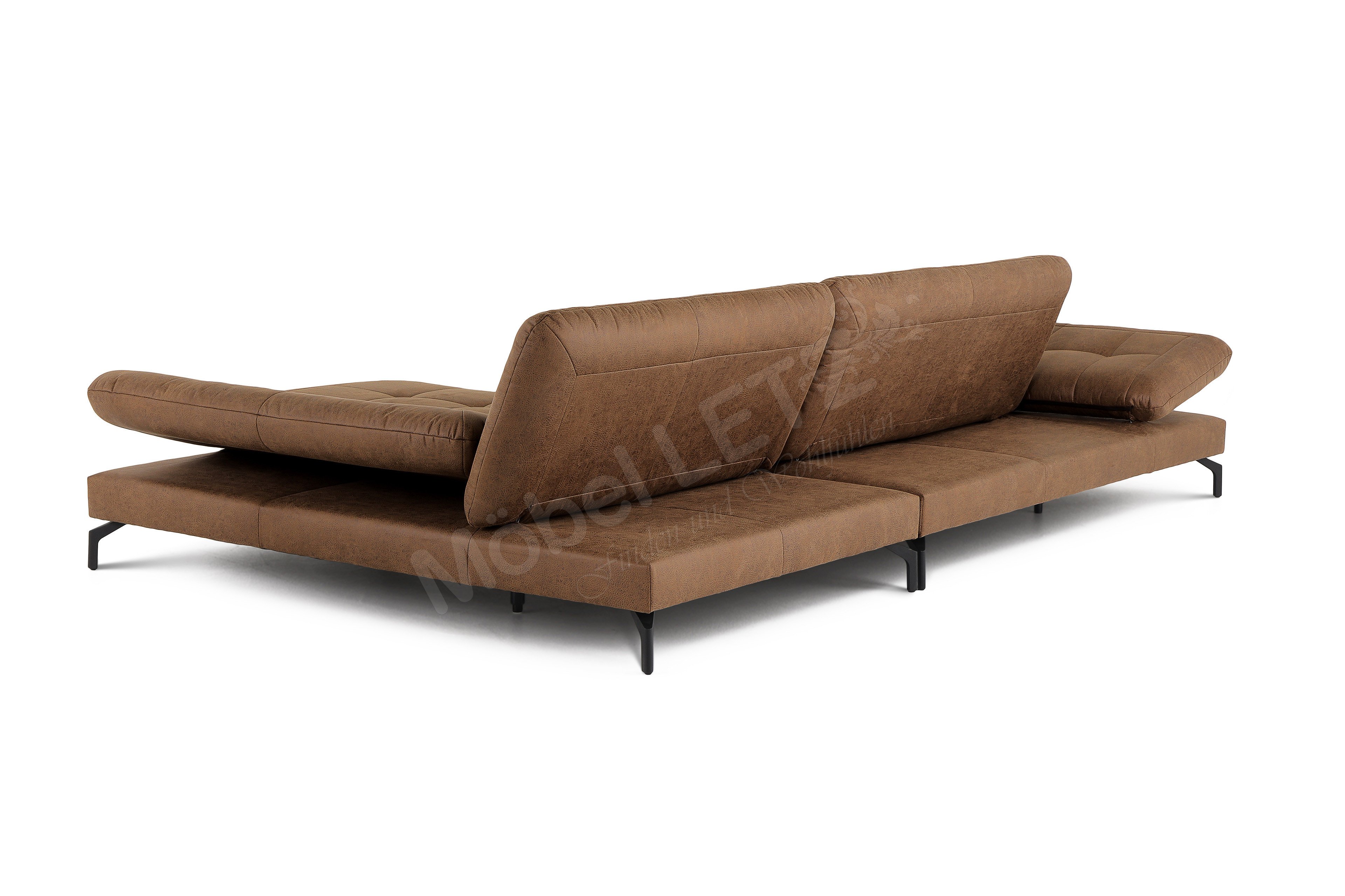 Poco Polstermöbel Albany Eckgarnitur in Braun | Möbel Letz - Ihr Online