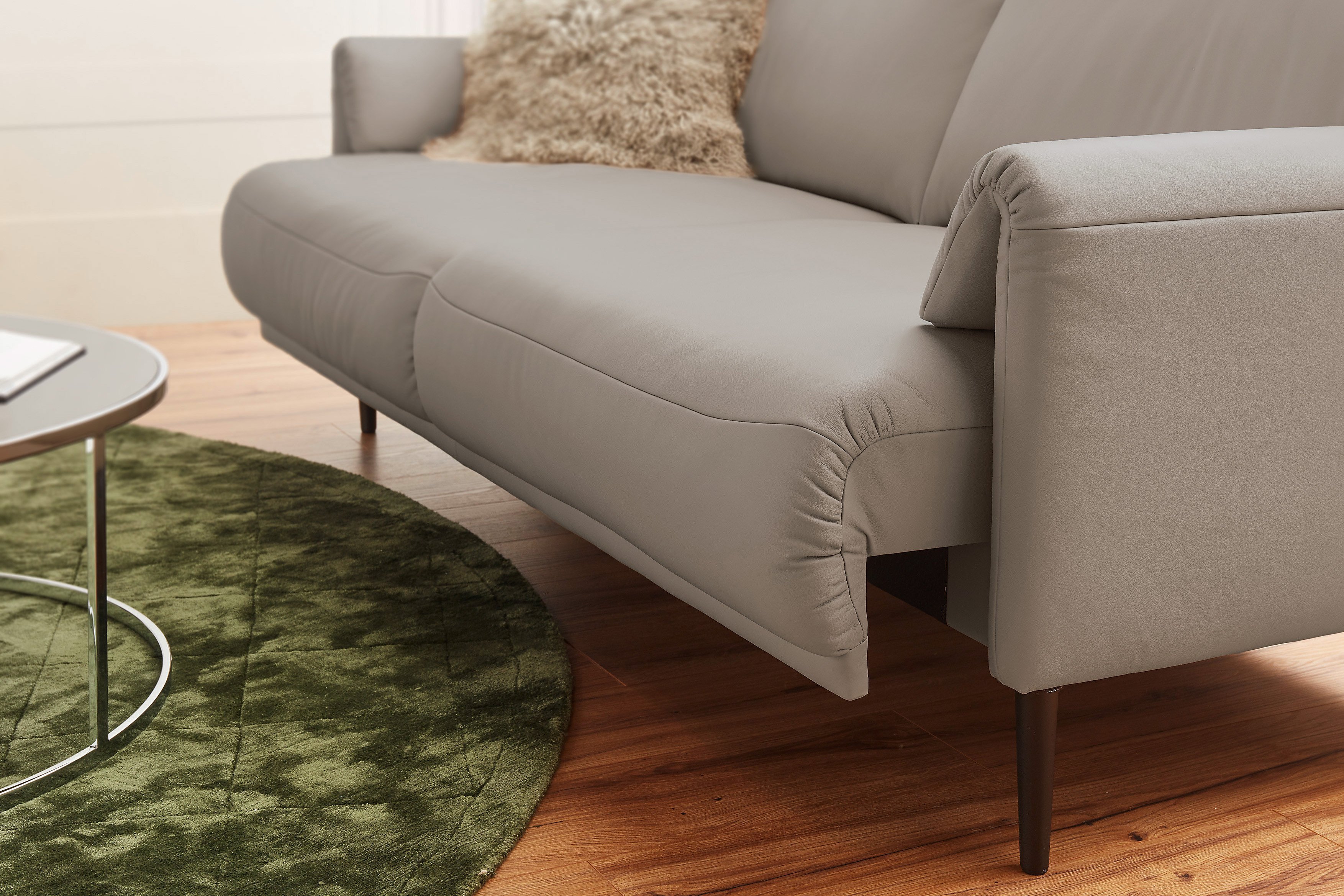 Carina Polstermöbel Jano Leder-Duo light-grey | Möbel Letz - Ihr Online-Shop