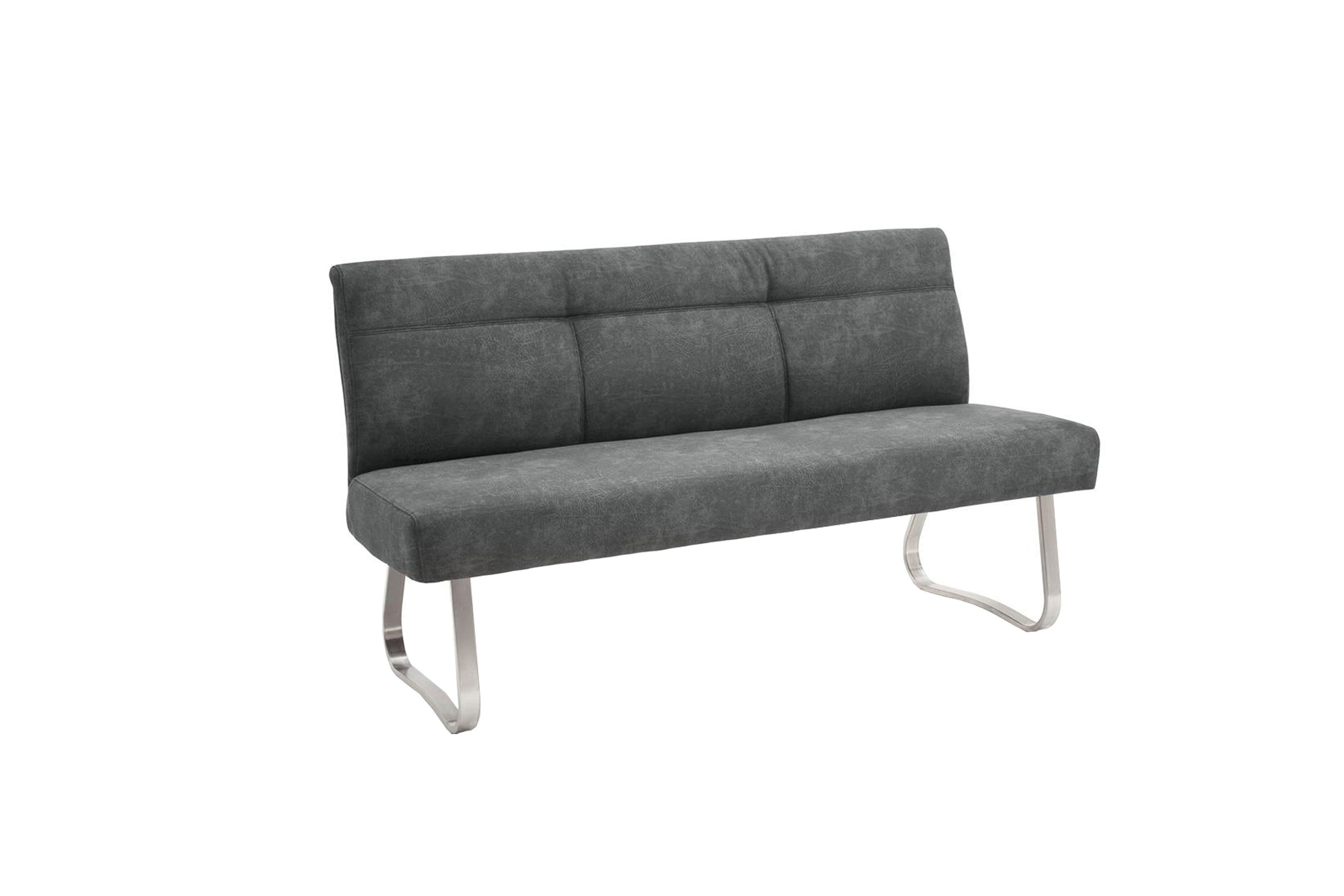 MCA furniture | Online-Shop Bank Ihr - anthrazit Edelstahl-Gestell Letz Möbel mit