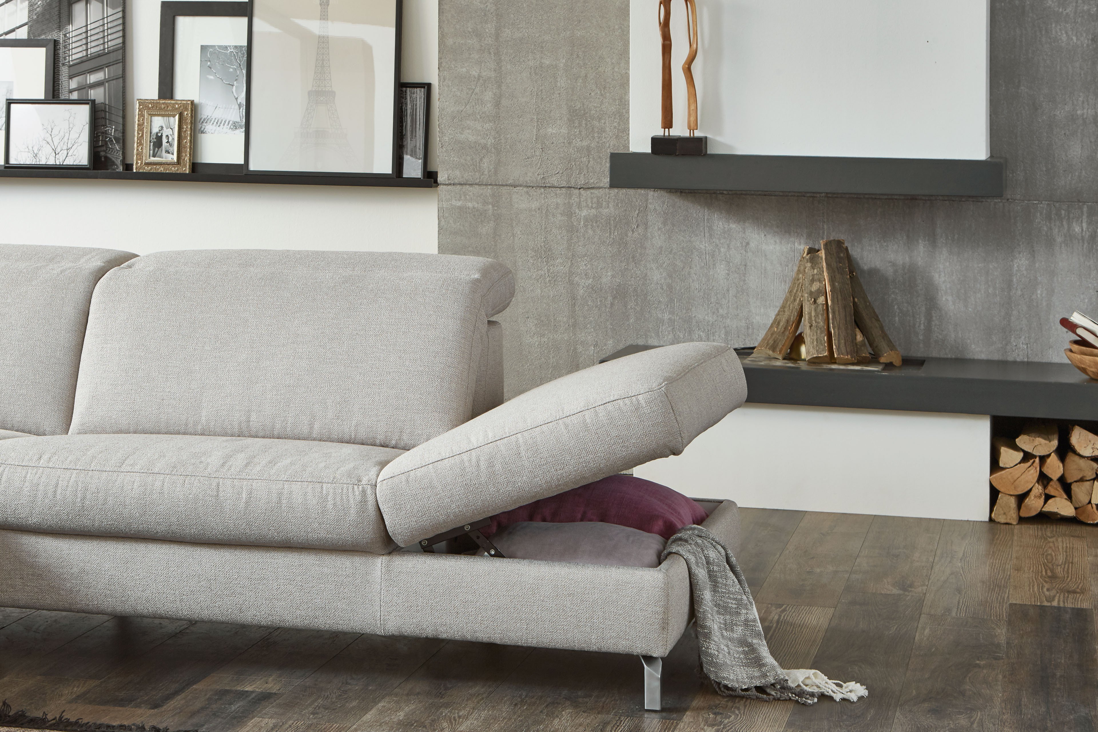 Planpolster Springfield Couchgarnitur grau | Möbel Letz - Ihr Online-Shop