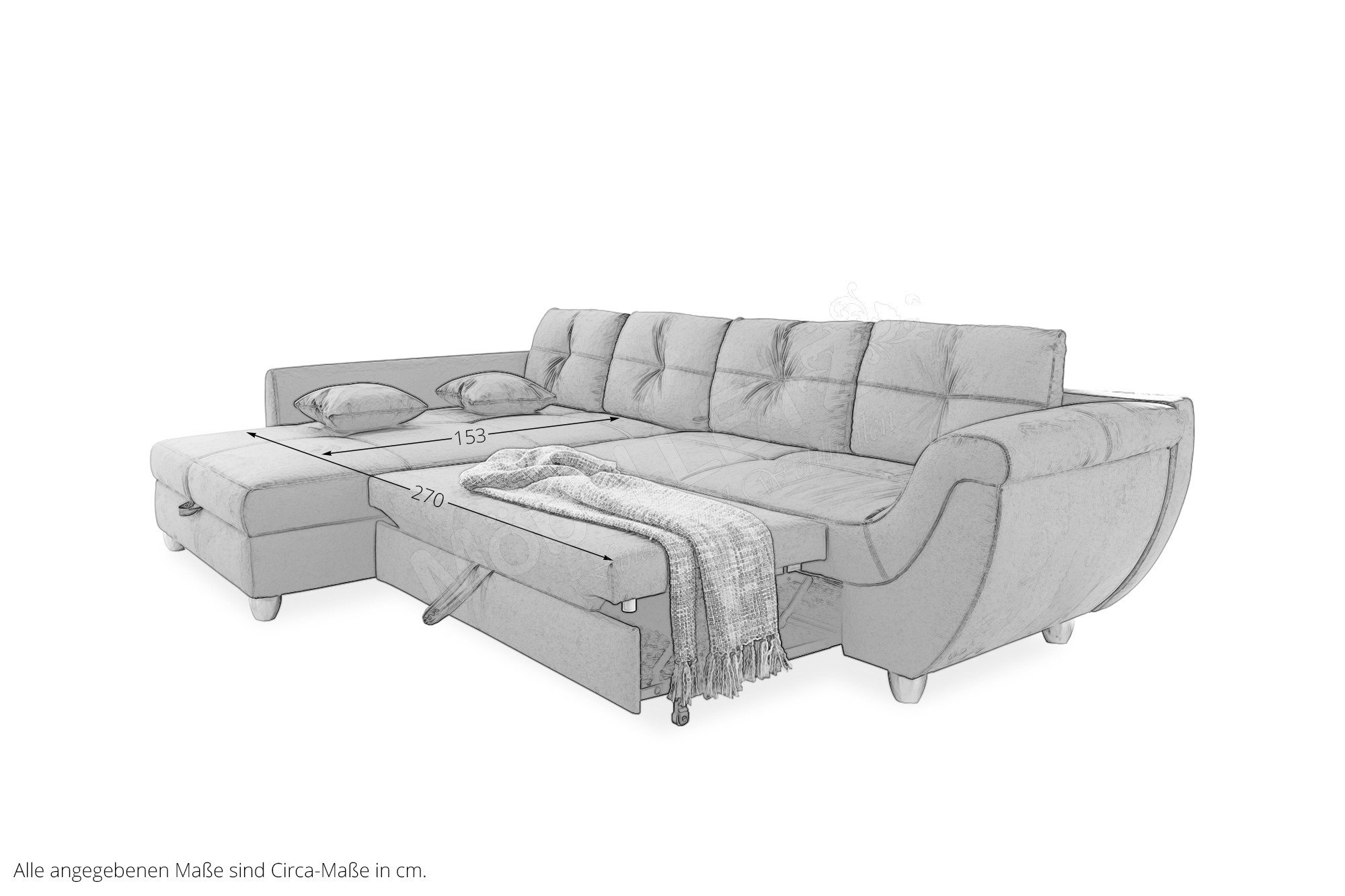 Jockenhöfer Polstermöbel Maranello Sofa in L-Form Online-Shop | Möbel Ihr Letz grau 