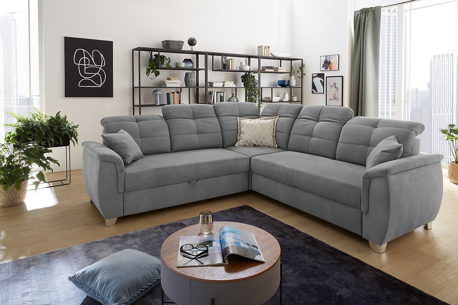 Jockenhöfer Polstermöbel Udine Sofa in Letz | - Möbel Online-Shop Grau Ihr