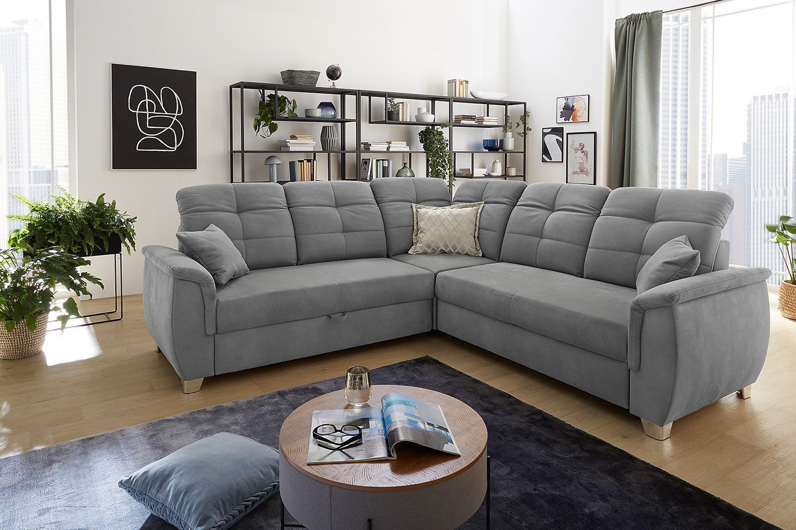 Jockenhöfer Polstermöbel Udine Sofa in Grau | Möbel Letz - Ihr Online-Shop