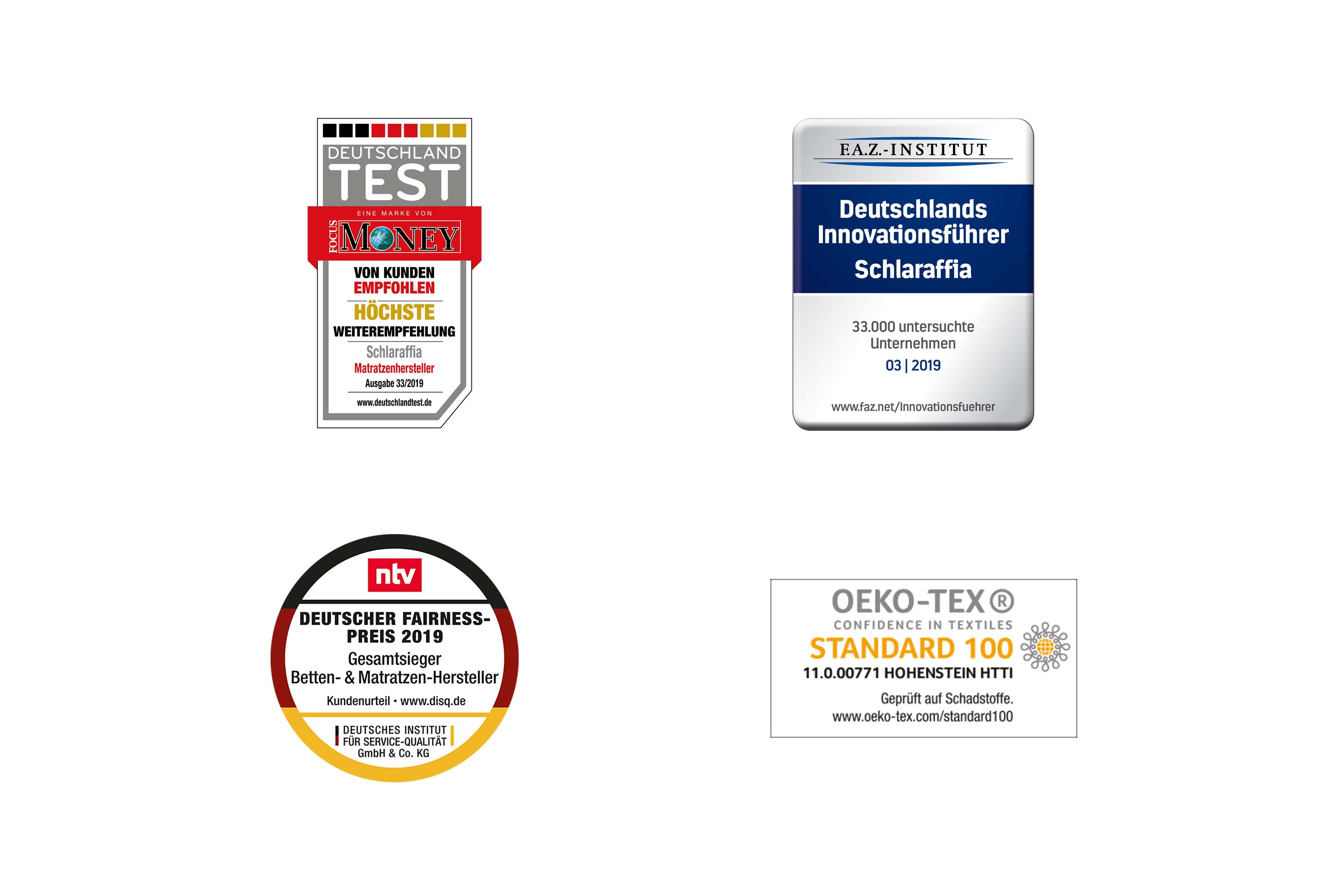 Schlaraffia Arabella Polsterbett in Grau mit Bettkasten | Möbel Letz