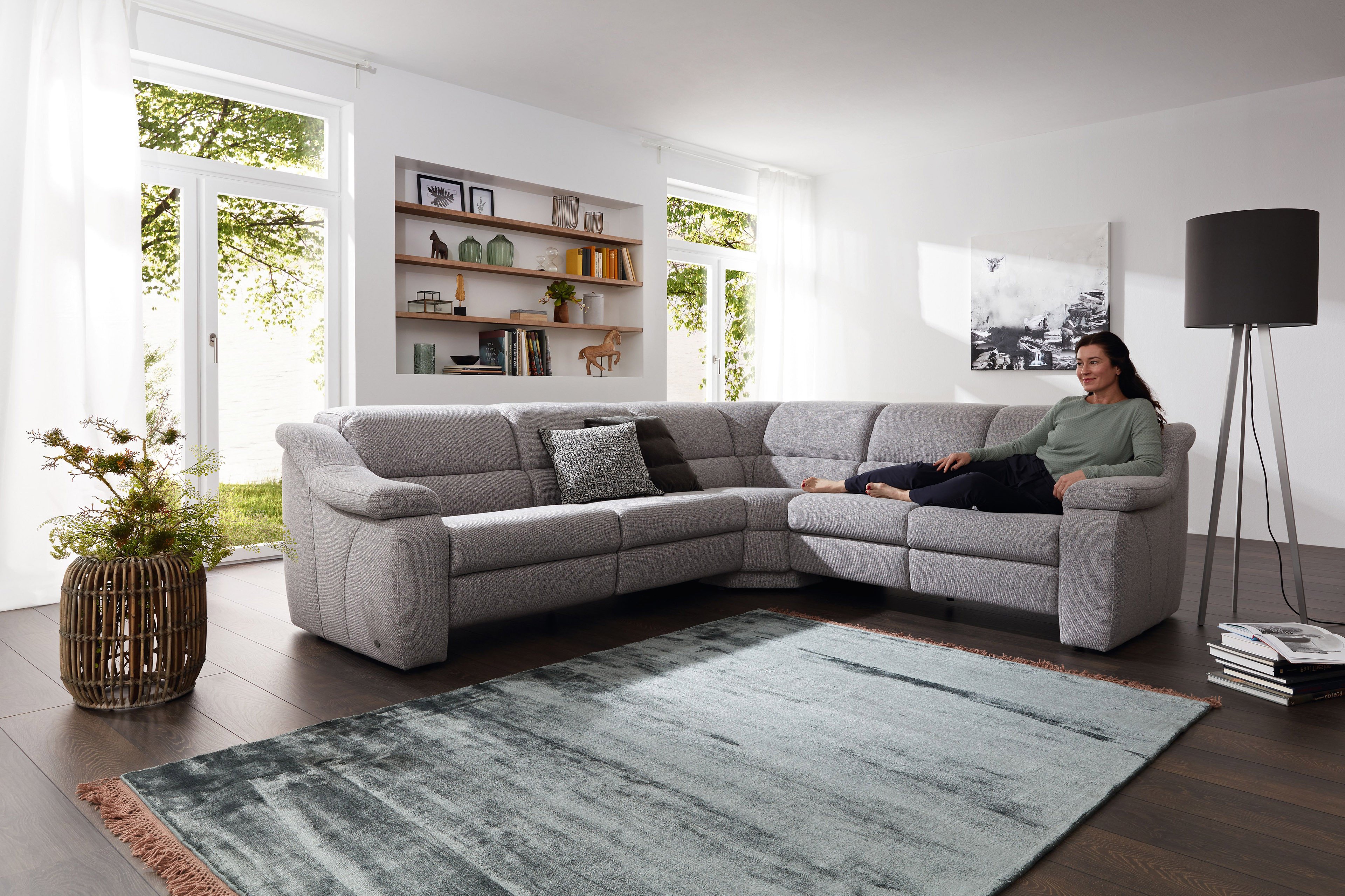 Casada Callas 1330 Sofa in LForm gletscher Möbel Letz