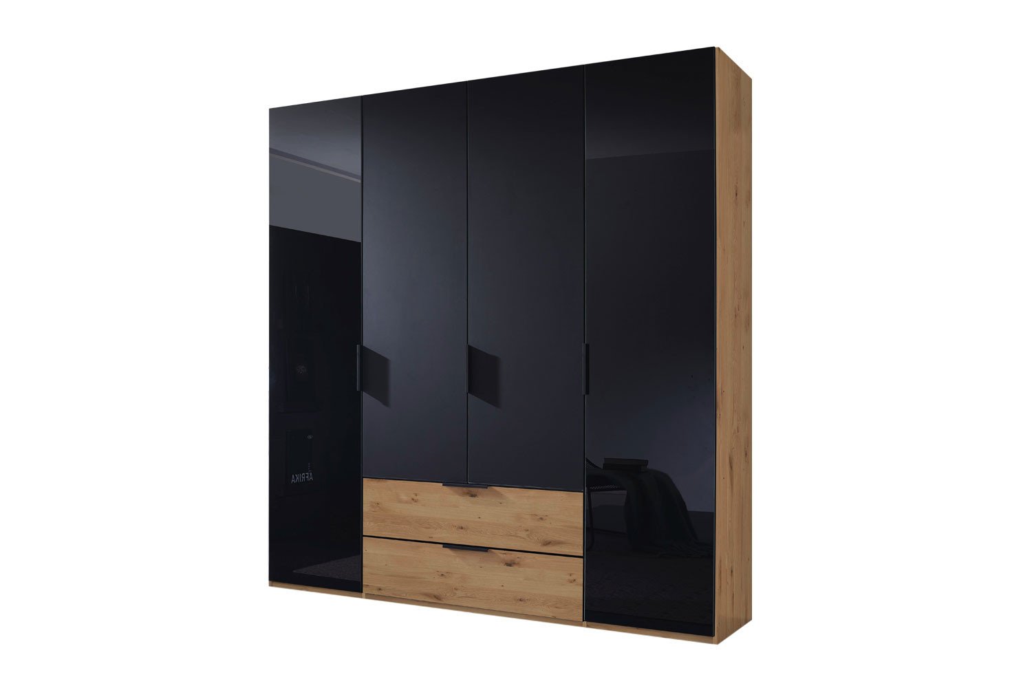 Online-Shop Letz schwarz Kleiderschrank Möbel Wood | Ihr Rauch - - Wildeiche
