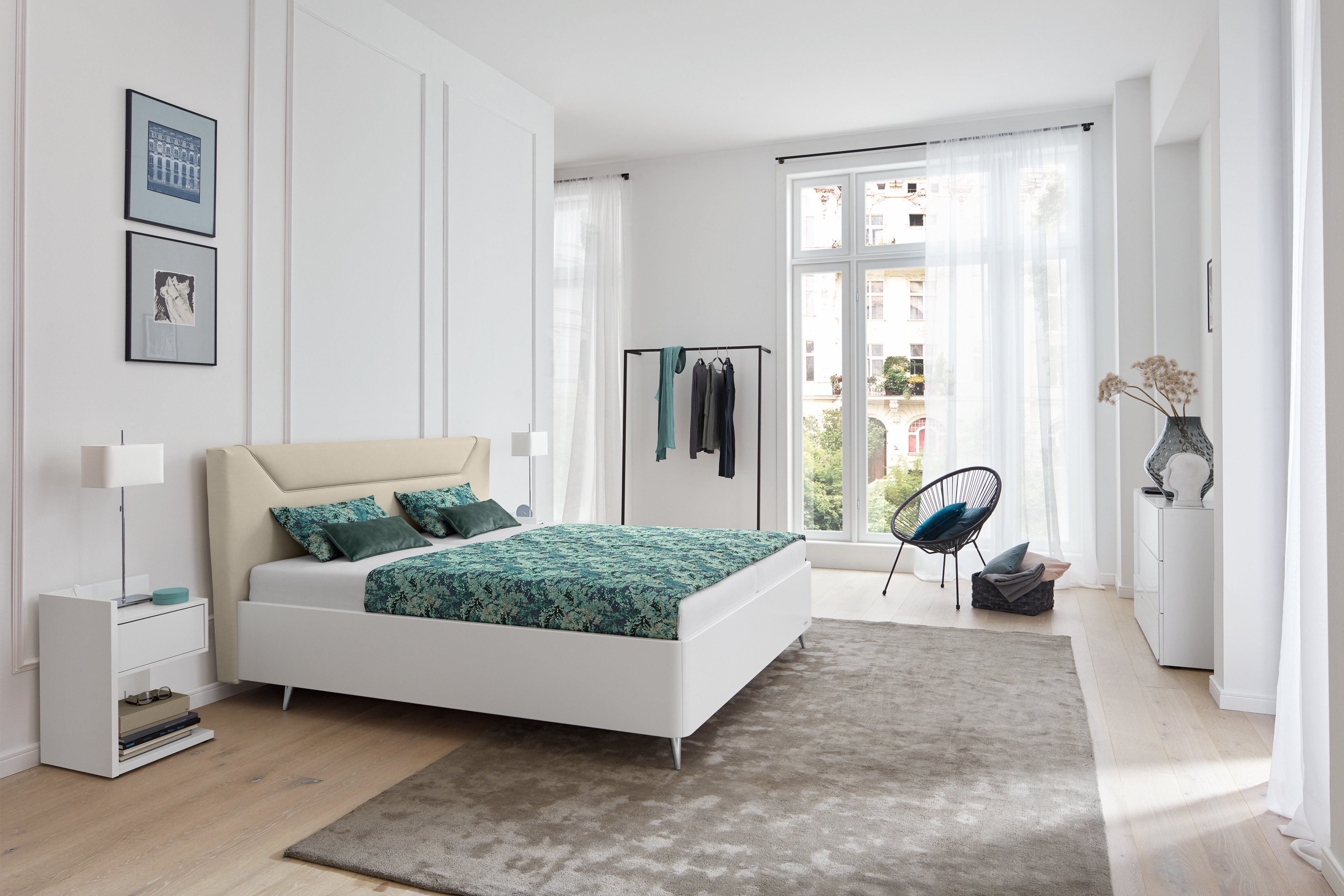 Livera Ruf Online-Shop Betten von Möbel Polsterbett in - Beige-Weiß Letz Ihr |