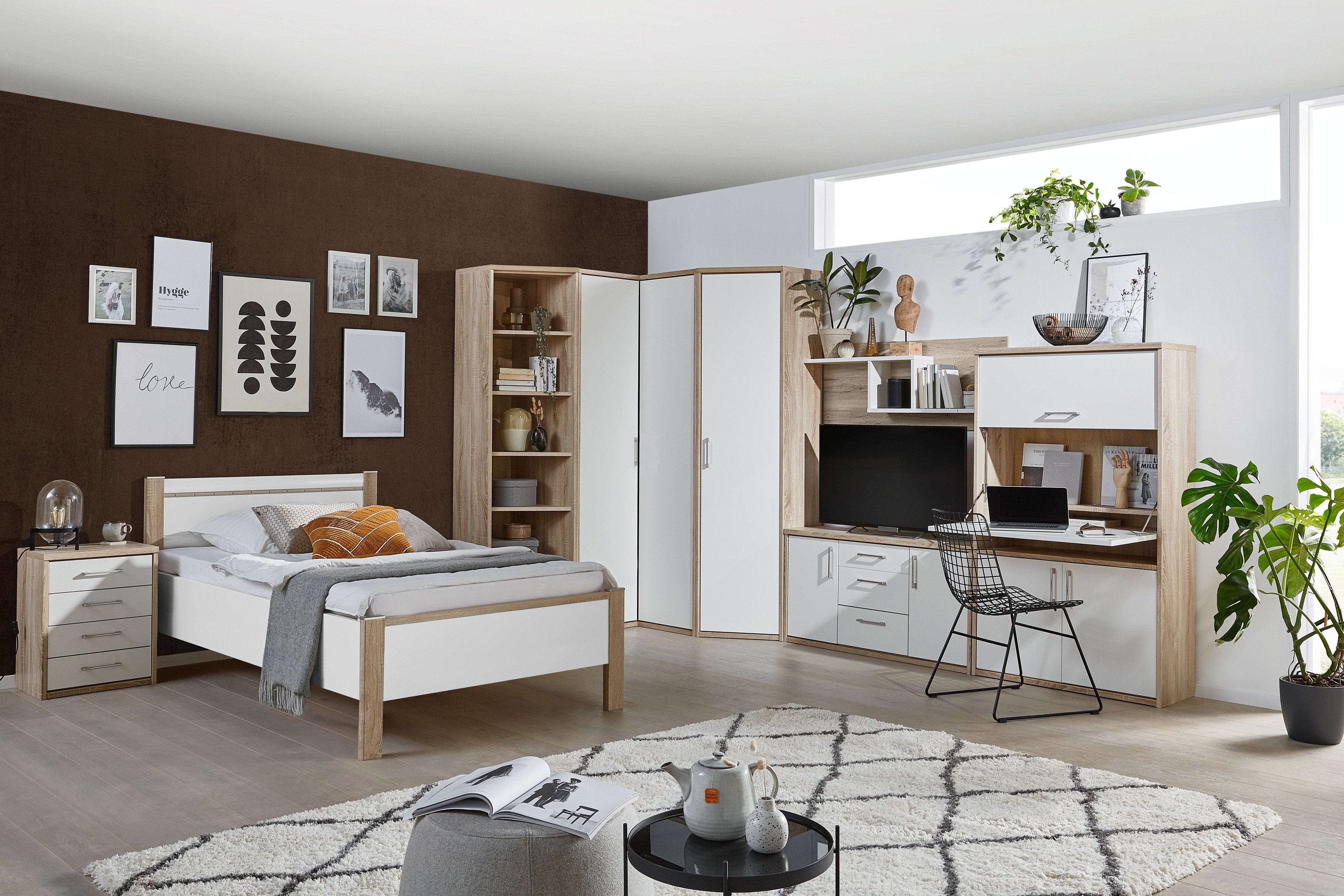 Priess - Möbel Sonoma weiß Online-Shop - Ihr Letz Jugendzimmer-Set Achat | Eiche