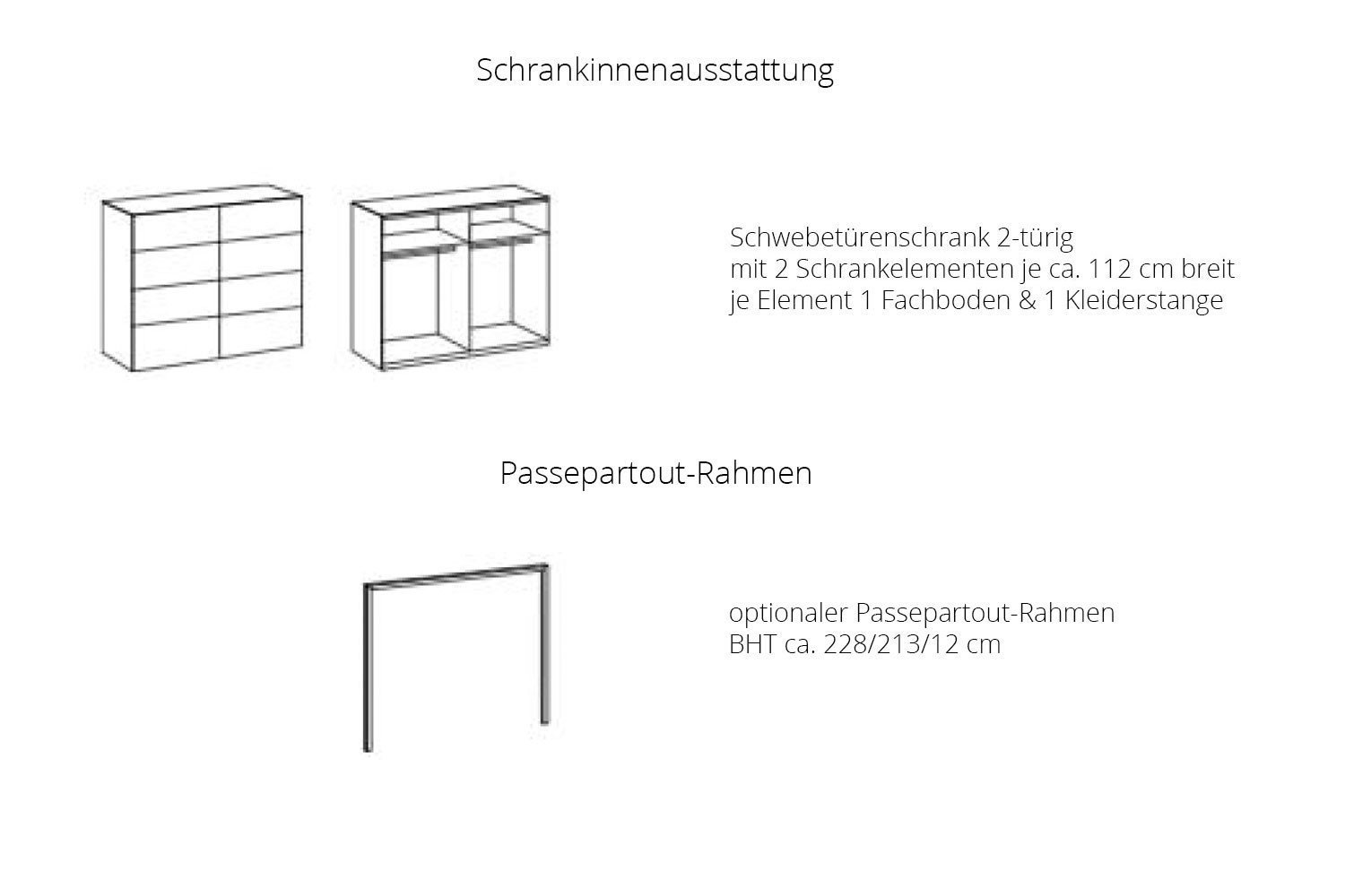 Wimex Schrank Valencia mit 1 Letz Ihr Möbel Online-Shop Glastür | - in Grau