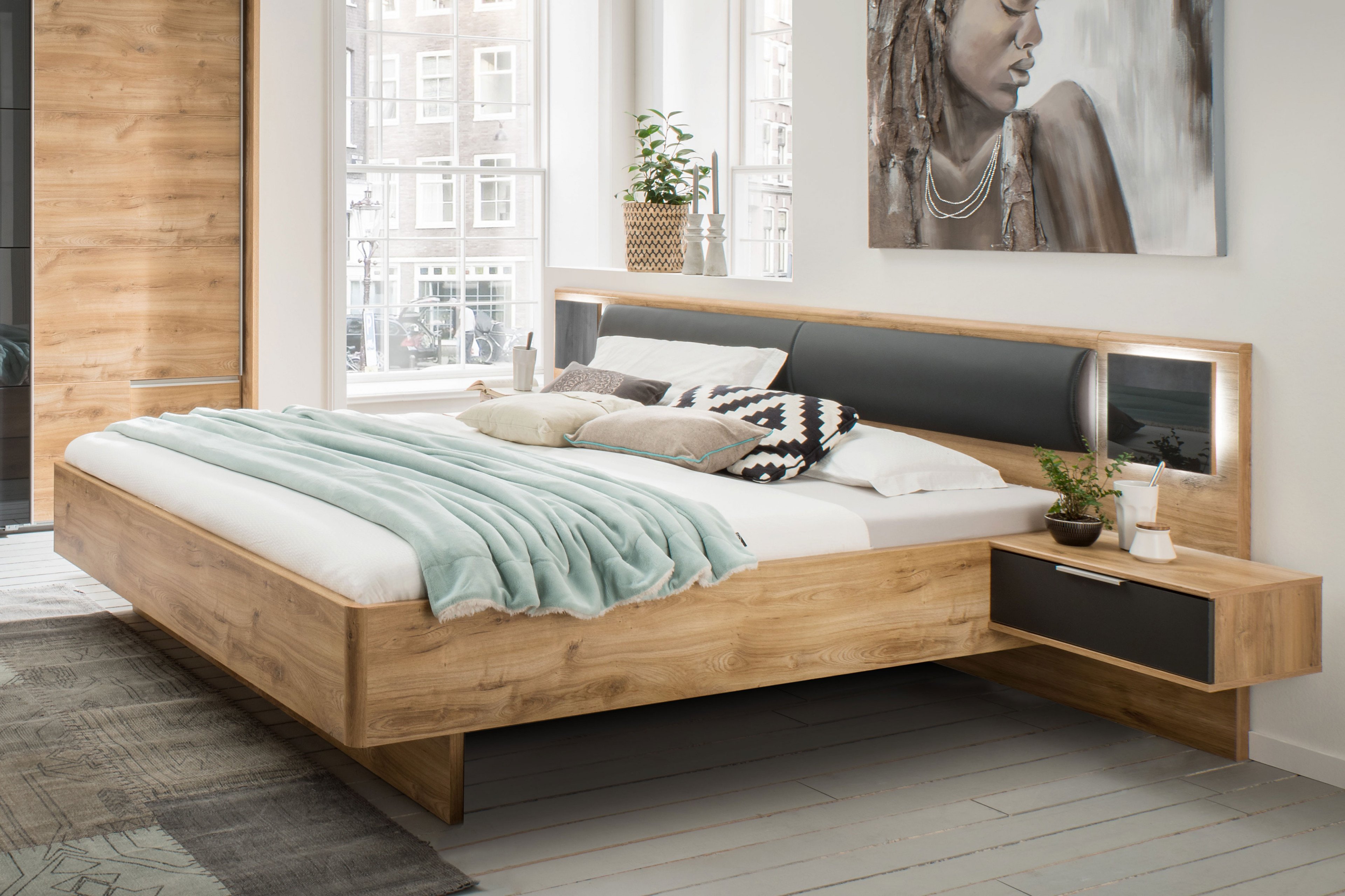Wimex Valencia Eiche Möbel Ihr Doppelbett - Online-Shop | Letz in Nachbildung