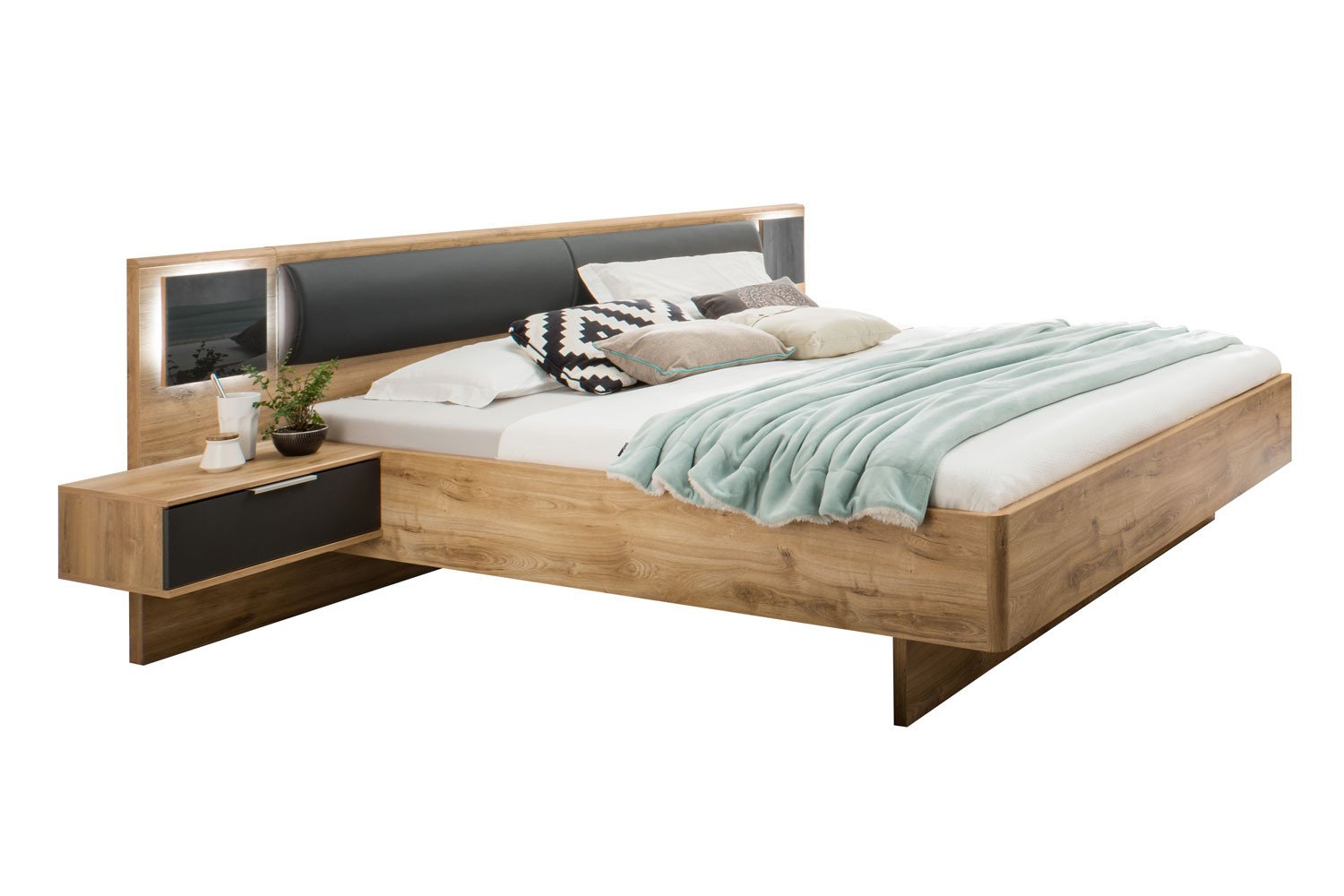 Wimex Doppelbett Valencia in Eiche Nachbildung | Möbel Letz - Ihr  Online-Shop