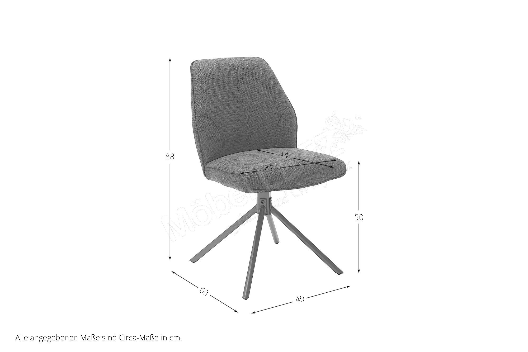MCA furniture Stuhl Pemba - 180° Drehfunktion Letz Online-Shop Möbel mit Ihr 