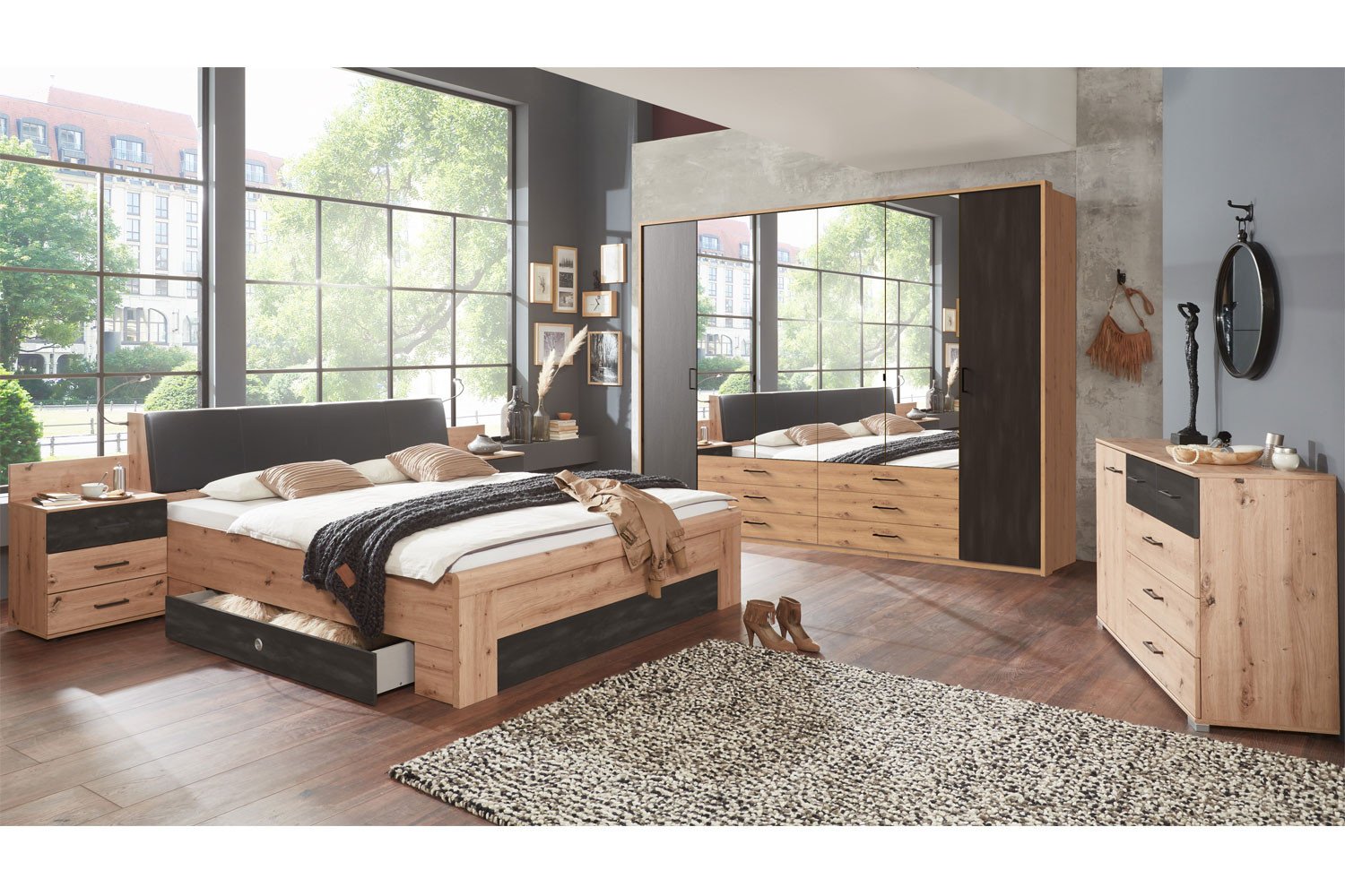 Wimex Schlafzimmer Sulzbach - in | Letz Ihr Online-Shop Möbel Artisan-Eiche