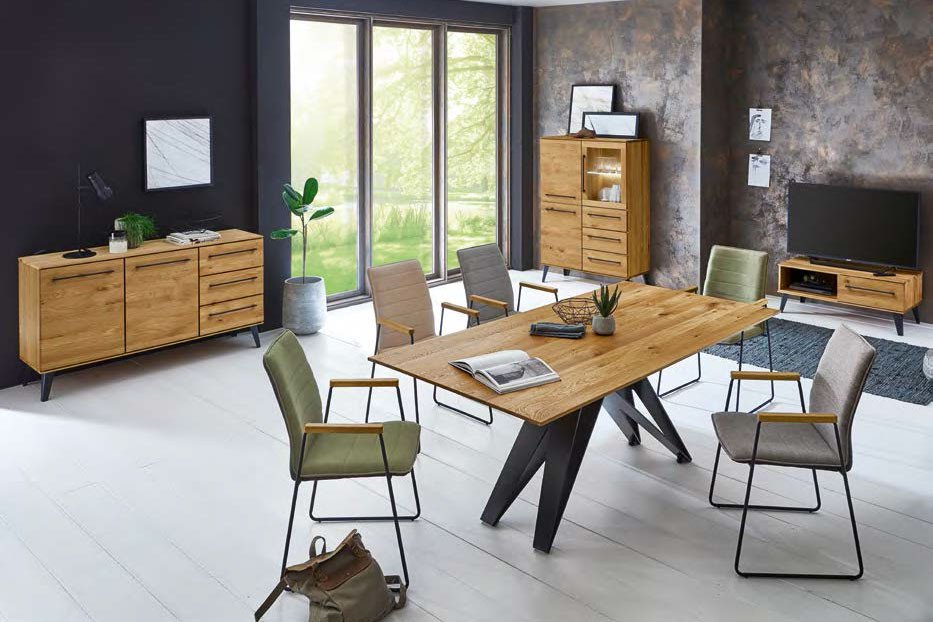 Esstisch Enjoy Sitzmöbel Eichenholz Möbel und Ihr von | Letz Niehoff Eisen aus - Online-Shop