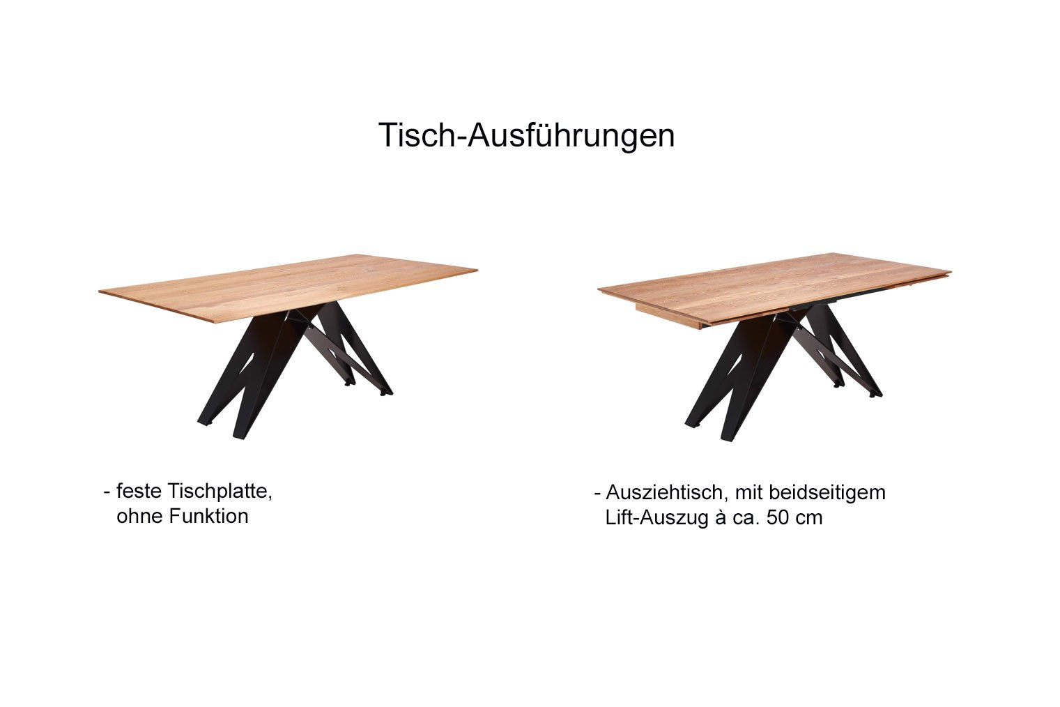 Esstisch Enjoy von Niehoff Sitzmöbel aus Eisen und Eichenholz | Möbel Letz  - Ihr Online-Shop