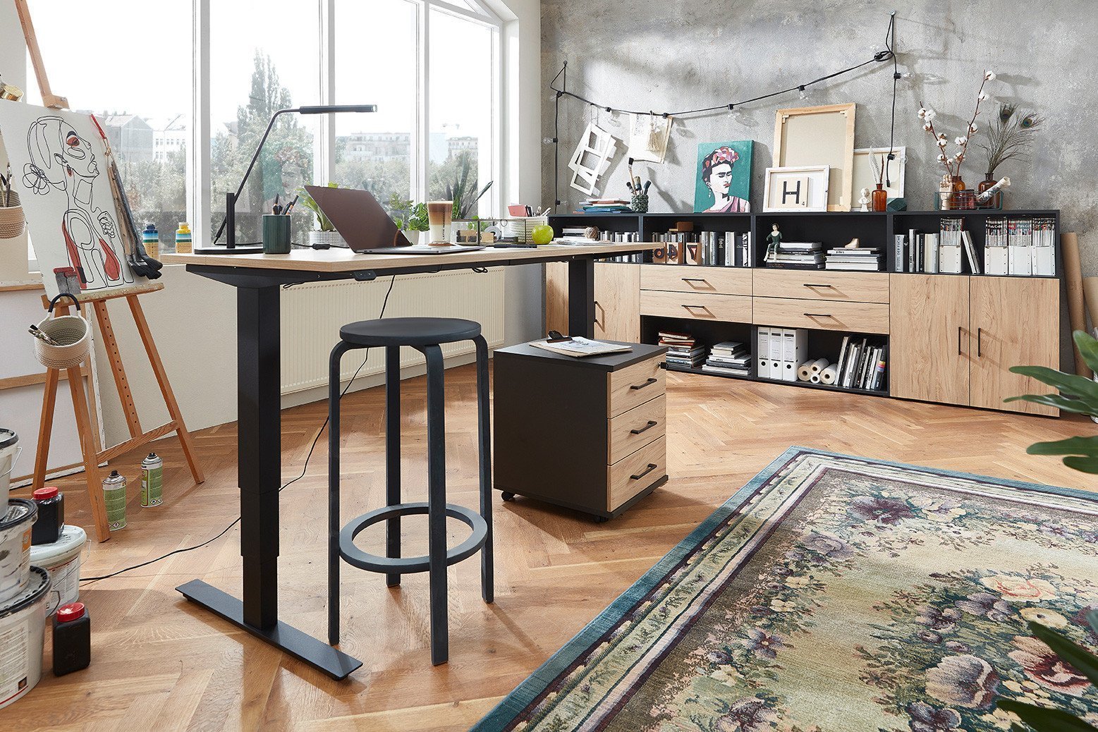 Möbel | Röhr Ihr Schreibtisch - Online-Shop grau-Hickory Letz home.office