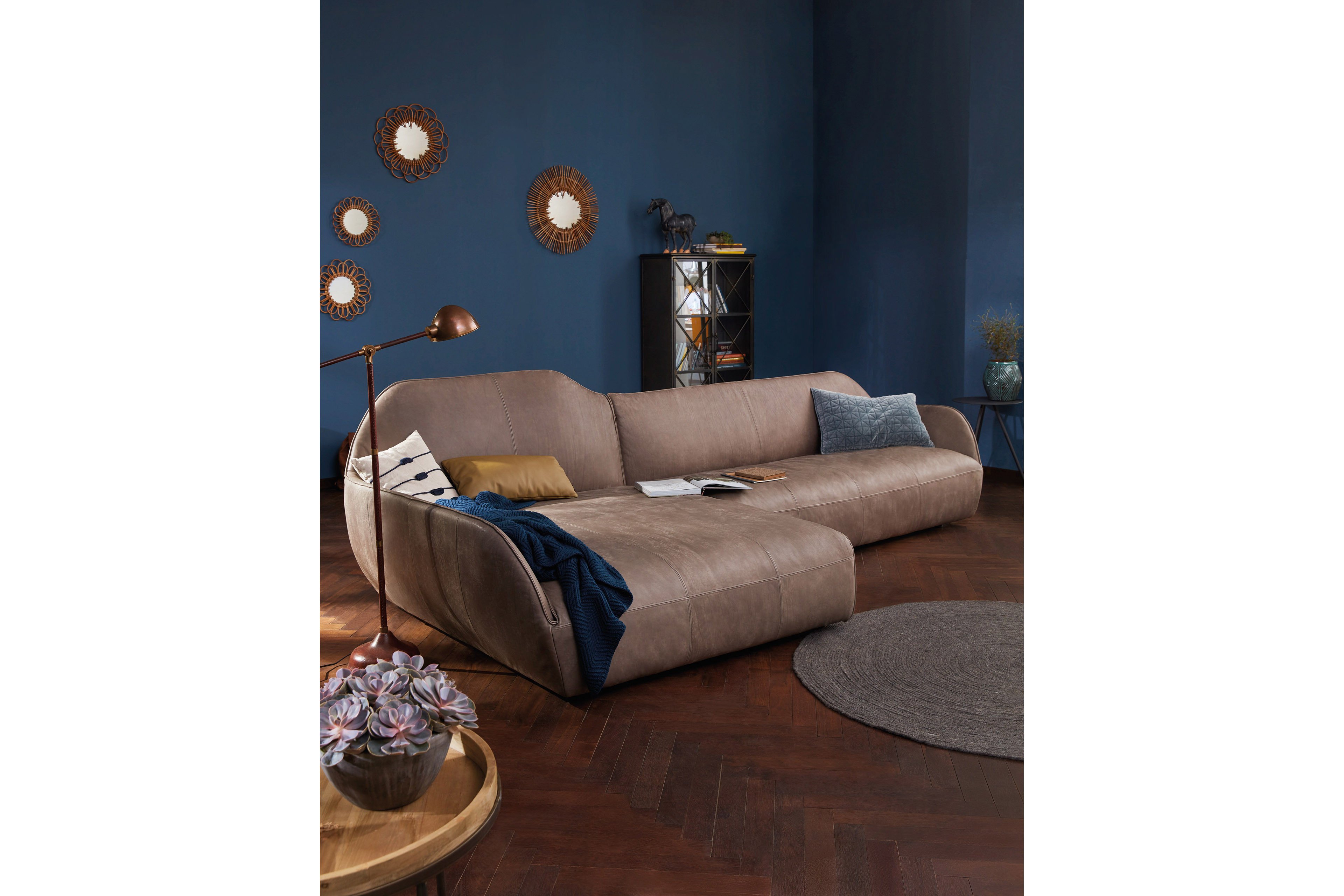 hülsta sofa hs.480 Ecksofa braun | Möbel Letz - Ihr Online-Shop