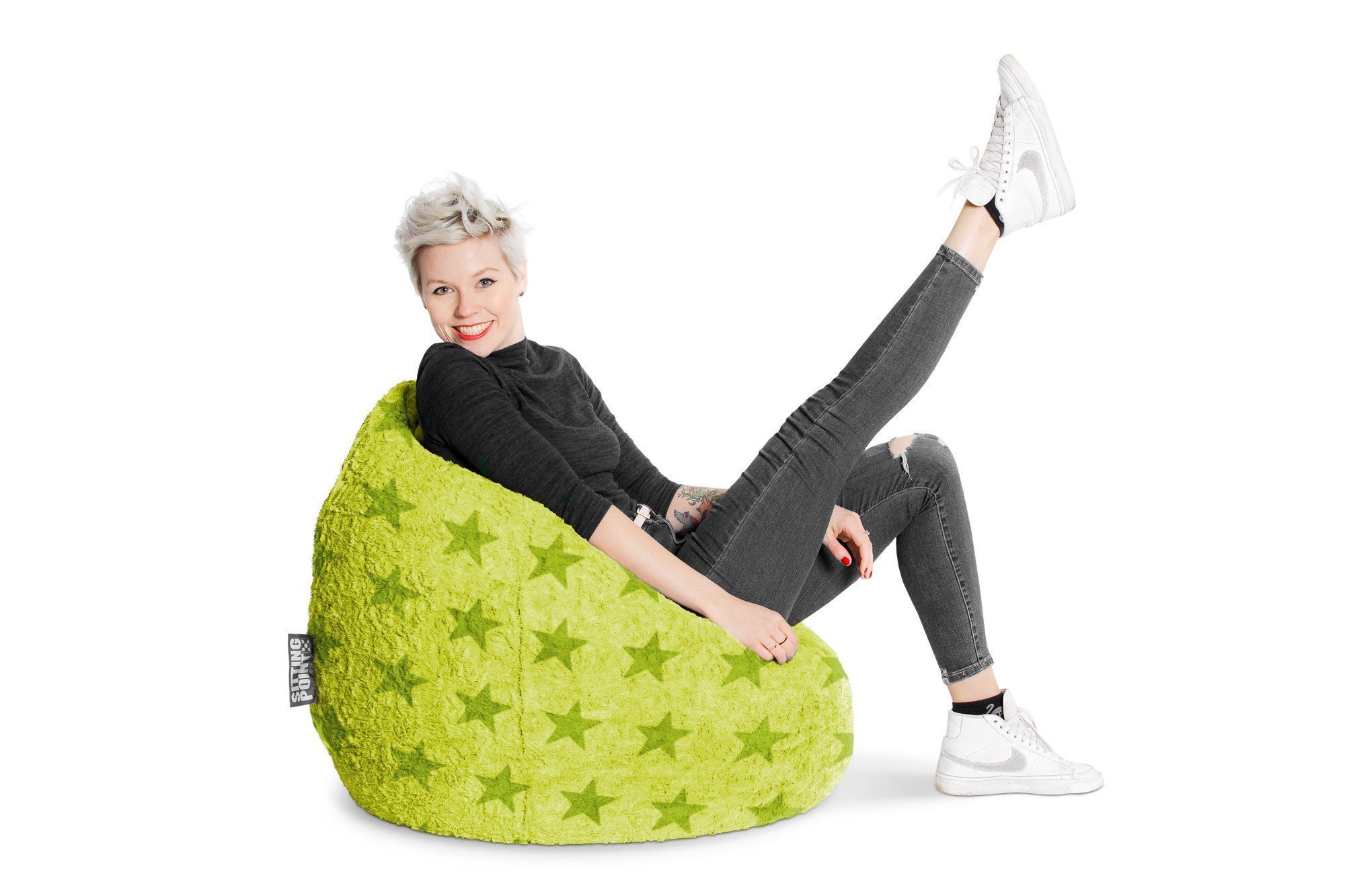 Sitzsack Fluffy Stars von - Ihr | grün Letz Möbel XL Magma Online-Shop Heimtex