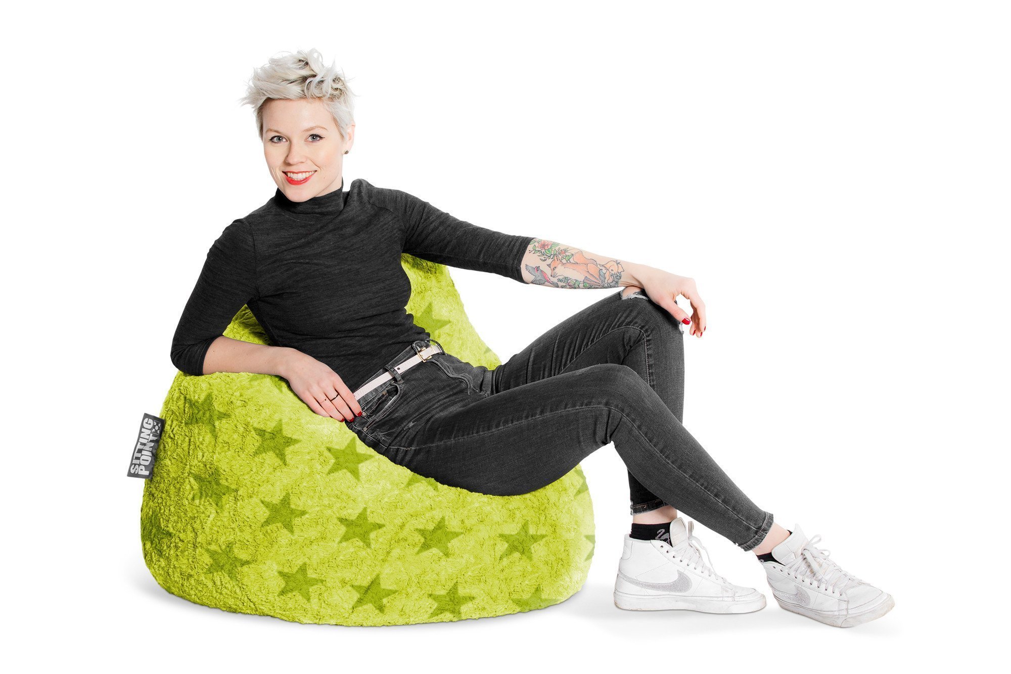 Sitzsack Fluffy Stars XL von Magma Heimtex grün | Möbel Letz - Ihr  Online-Shop