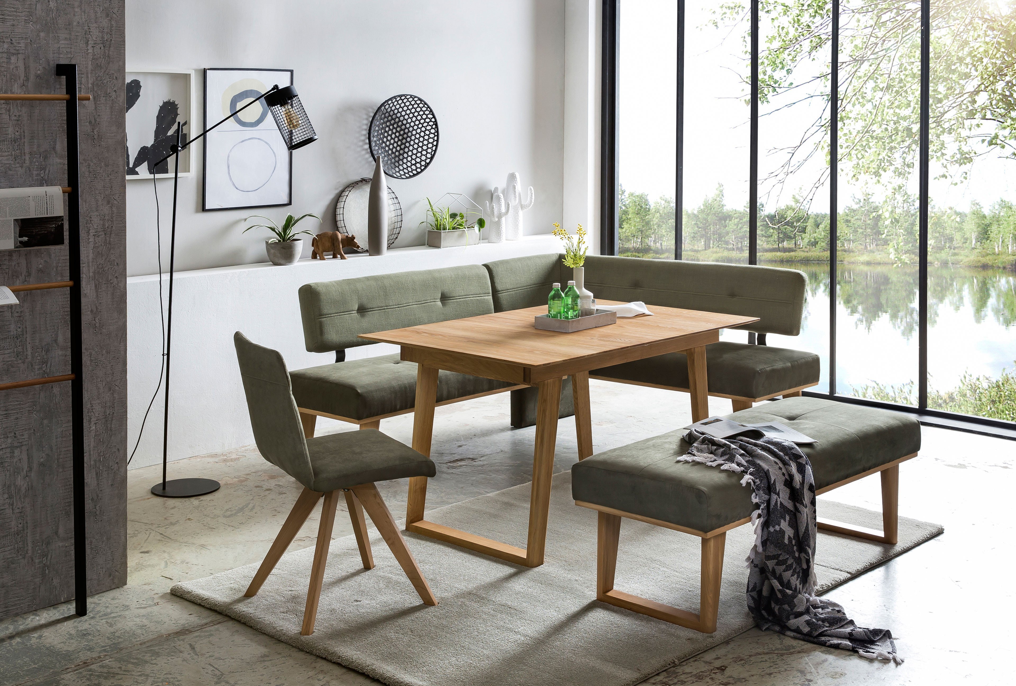Standard Furniture Eckbank Colmar in Grün | Möbel Letz - Ihr Online-Shop