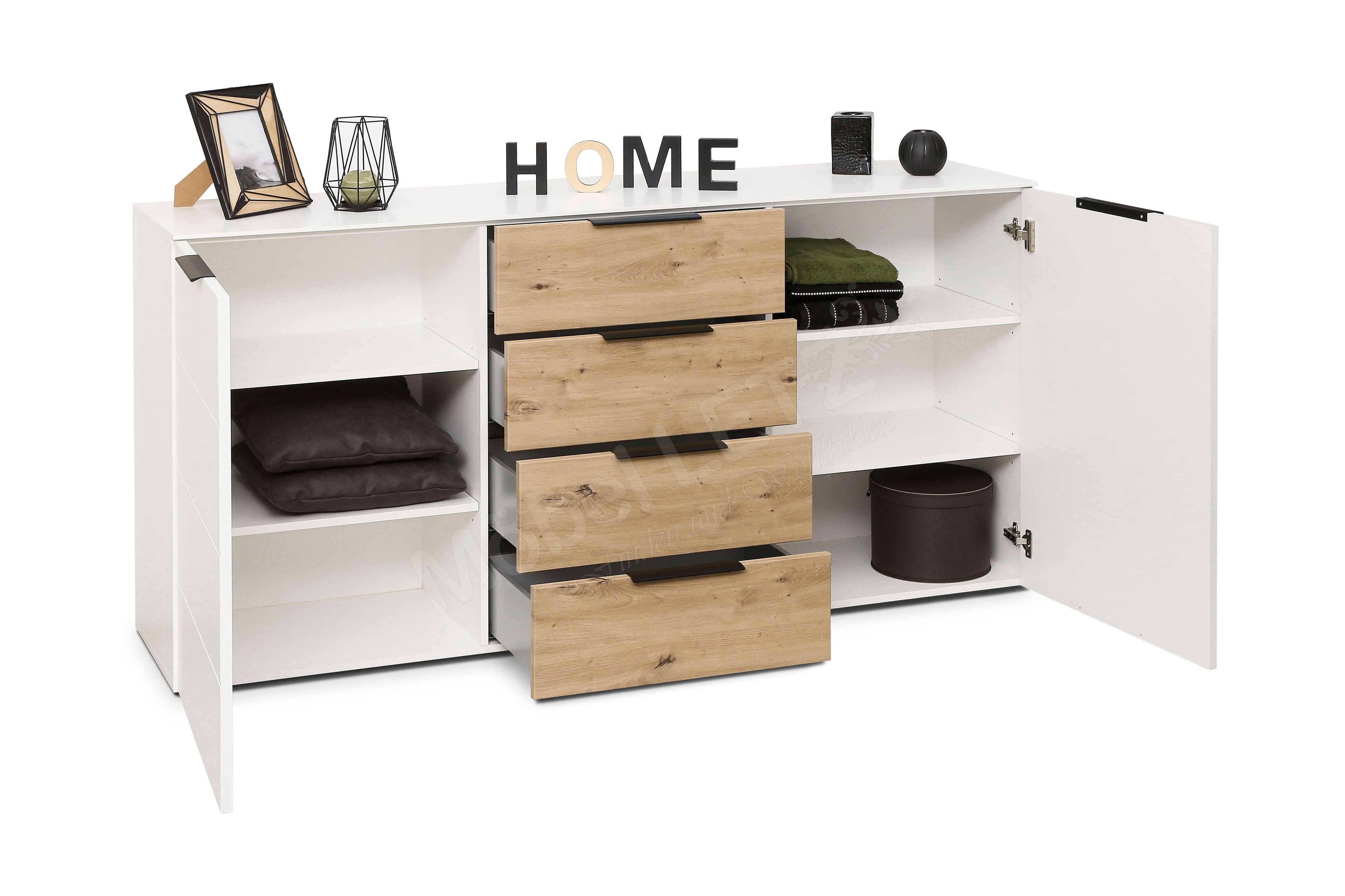| Innostyle weiß/ Online-Shop Ihr Möbel Letz Sideboard Medion - Eiche Artisan