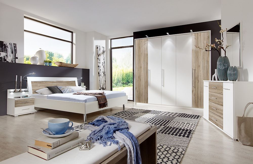 Schlafzimmer sunny von wiemann weià santana eiche. möbel letz ...
