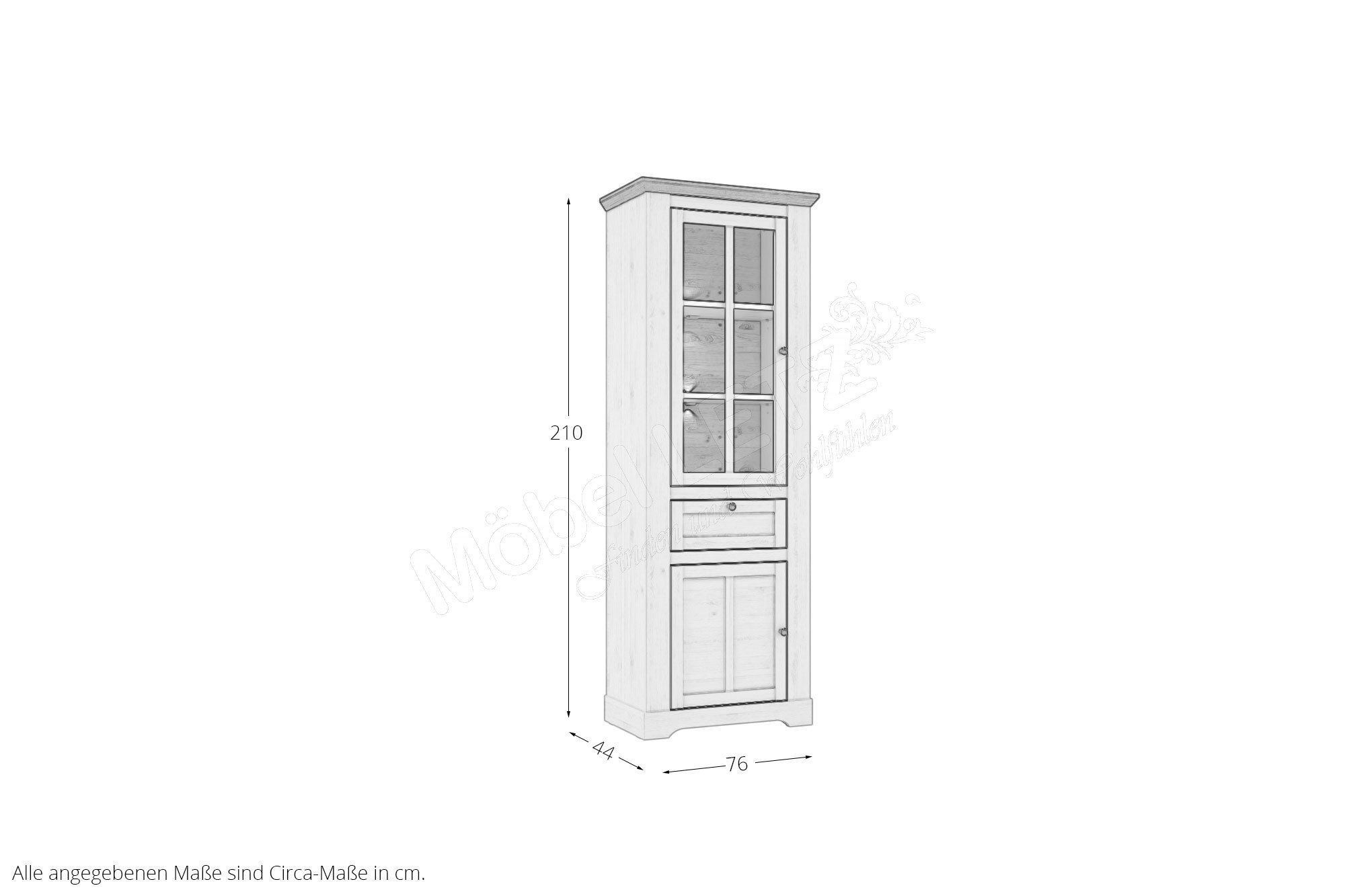 Snowy - Oak/ Ihr Möbel Letz Nelson Online-Shop | Forte Iloppa Oak Vitrine Möbel