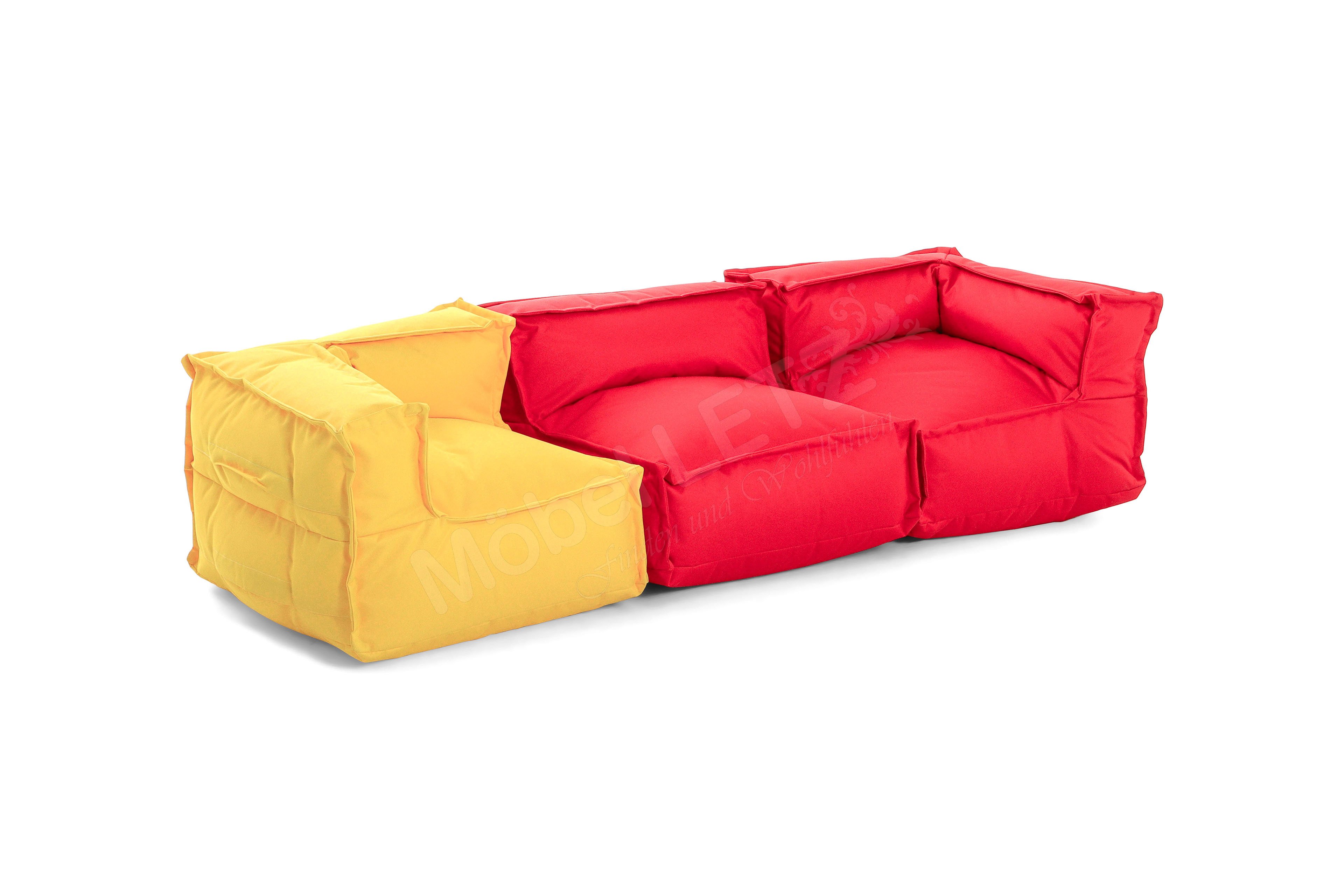 Infans my cushion Bodenkissen-Sofa gelb - rot