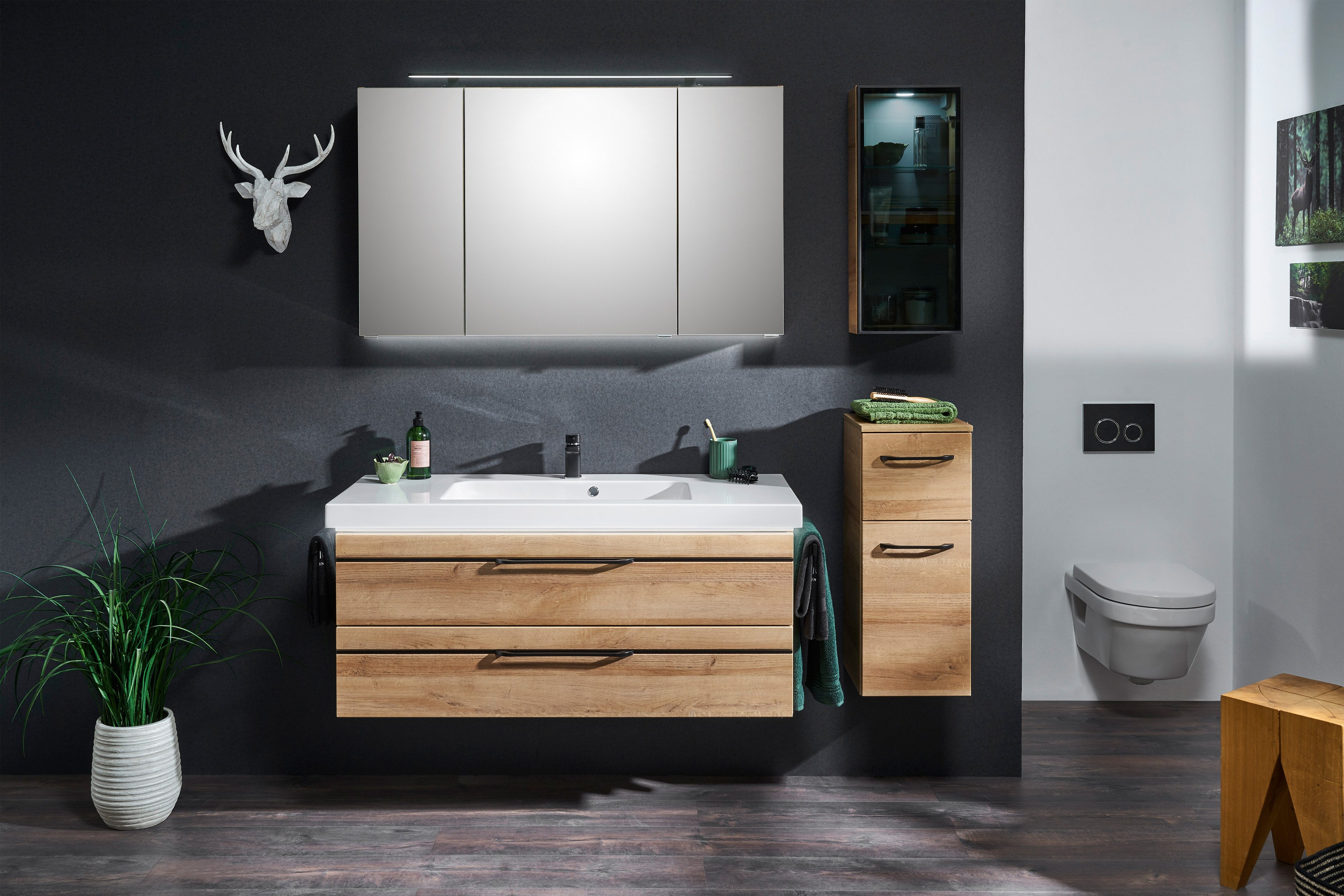 Eiche Badezimmer - von schwarz in Möbel Balto & Riviera Pelipal Online-Shop Letz Ihr |