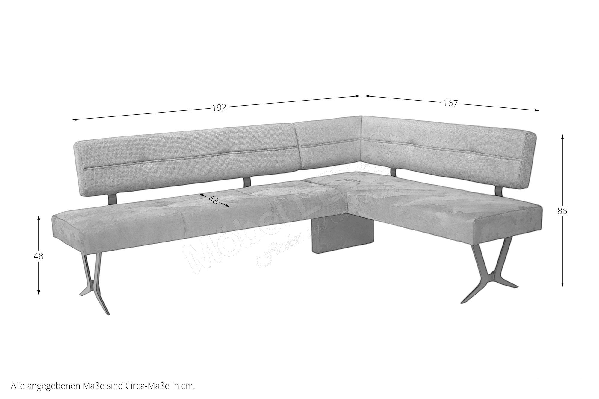 Standard Furniture Factory Eckbank St. Etienne rechts Möbel Letz