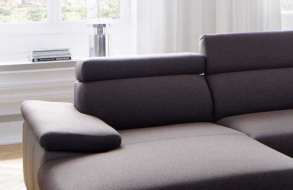 Candy Milestone Wohnlandschaft graubraun Möbel Letz Ihr