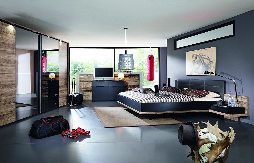 Schlafzimmer vadora von rauch steffen schwarz matt/ eiche sanremo ...