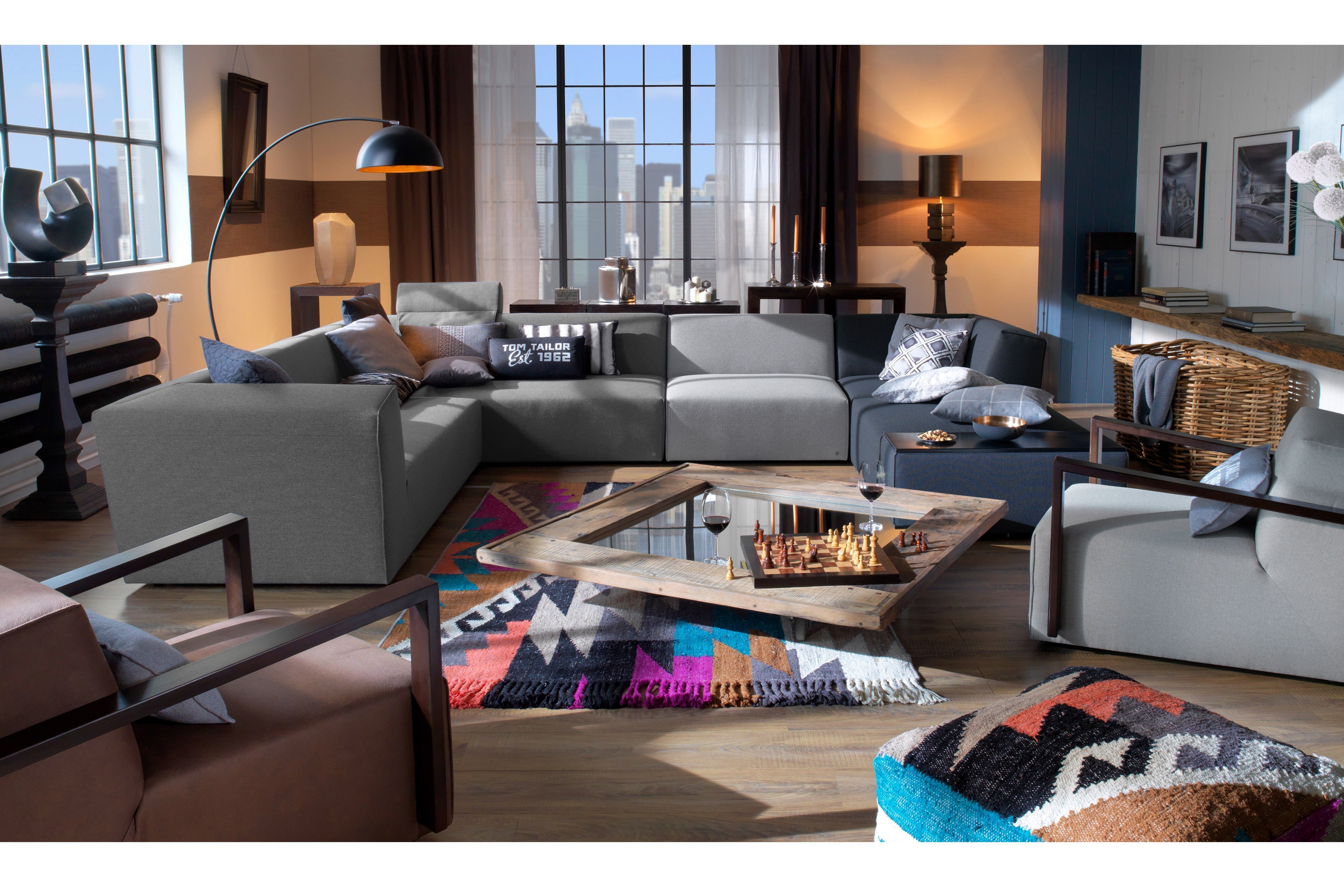 5844 Möbel Ihr Sofa in Tom mehrfarbig U-Form - Letz Elements Tailor Online-Shop |
