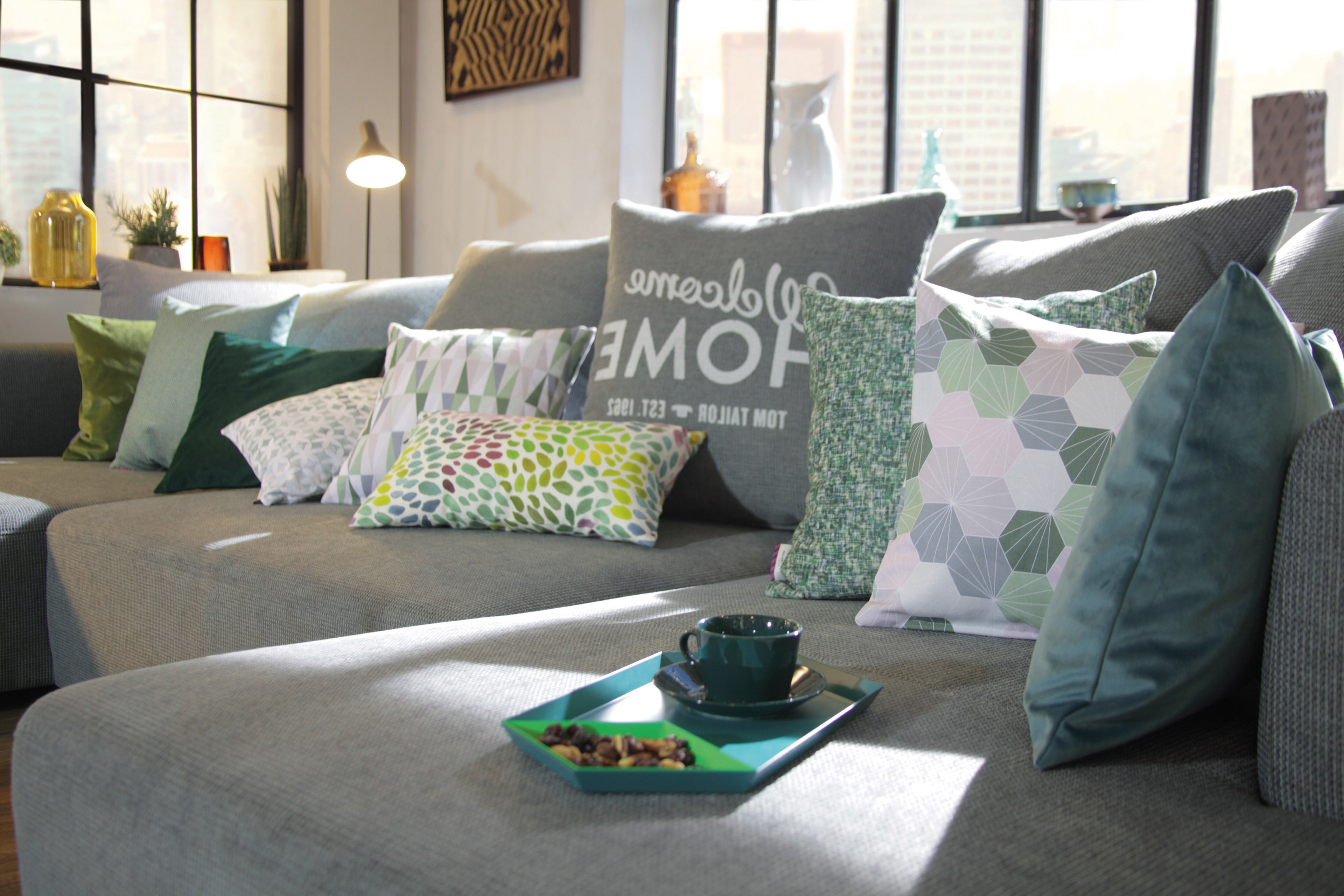 Möbel in Tom Tailor - Heaven Blau-Grau XXL-Sofa Online-Shop | Casual Ihr 9861 Colors Letz
