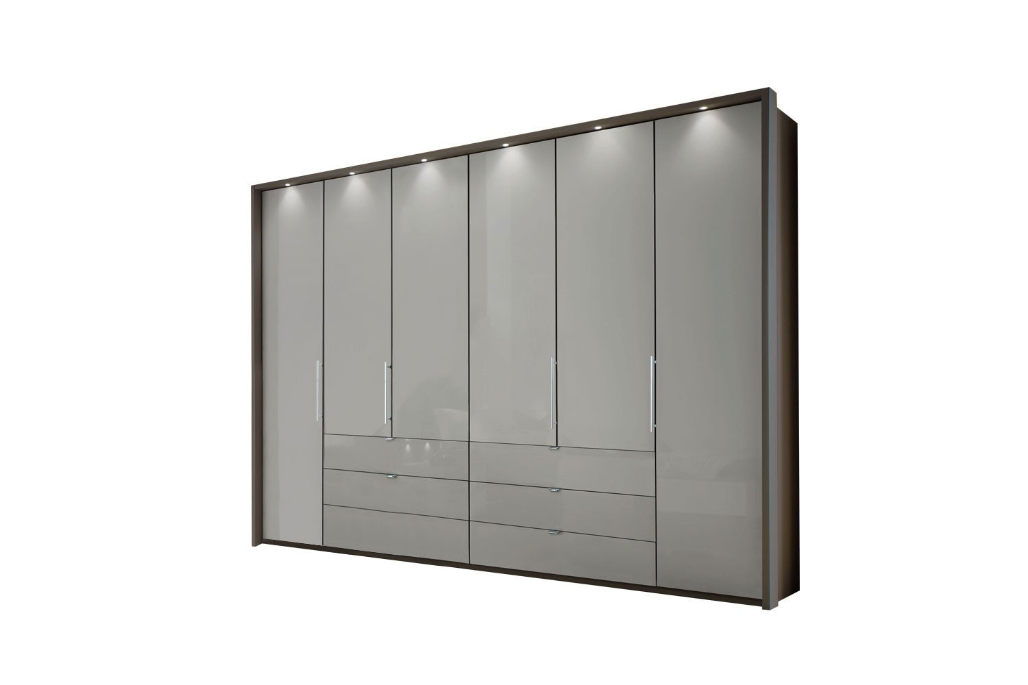 Wiemann Loft Schlafzimmer grau - braun Glasfront | Möbel Letz - Ihr  Online-Shop