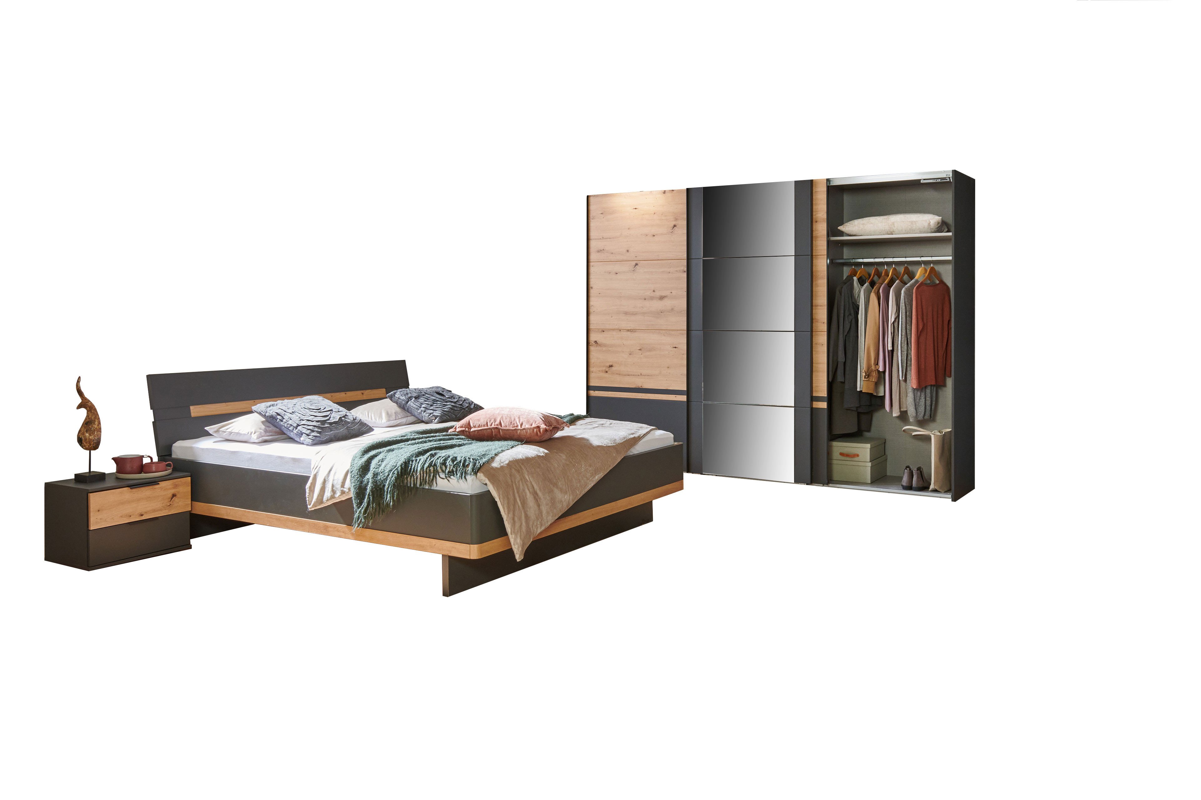 Ihr Schlafzimmer-Komplettset Wimex Letz - Möbel grau | Gibraltar Online-Shop