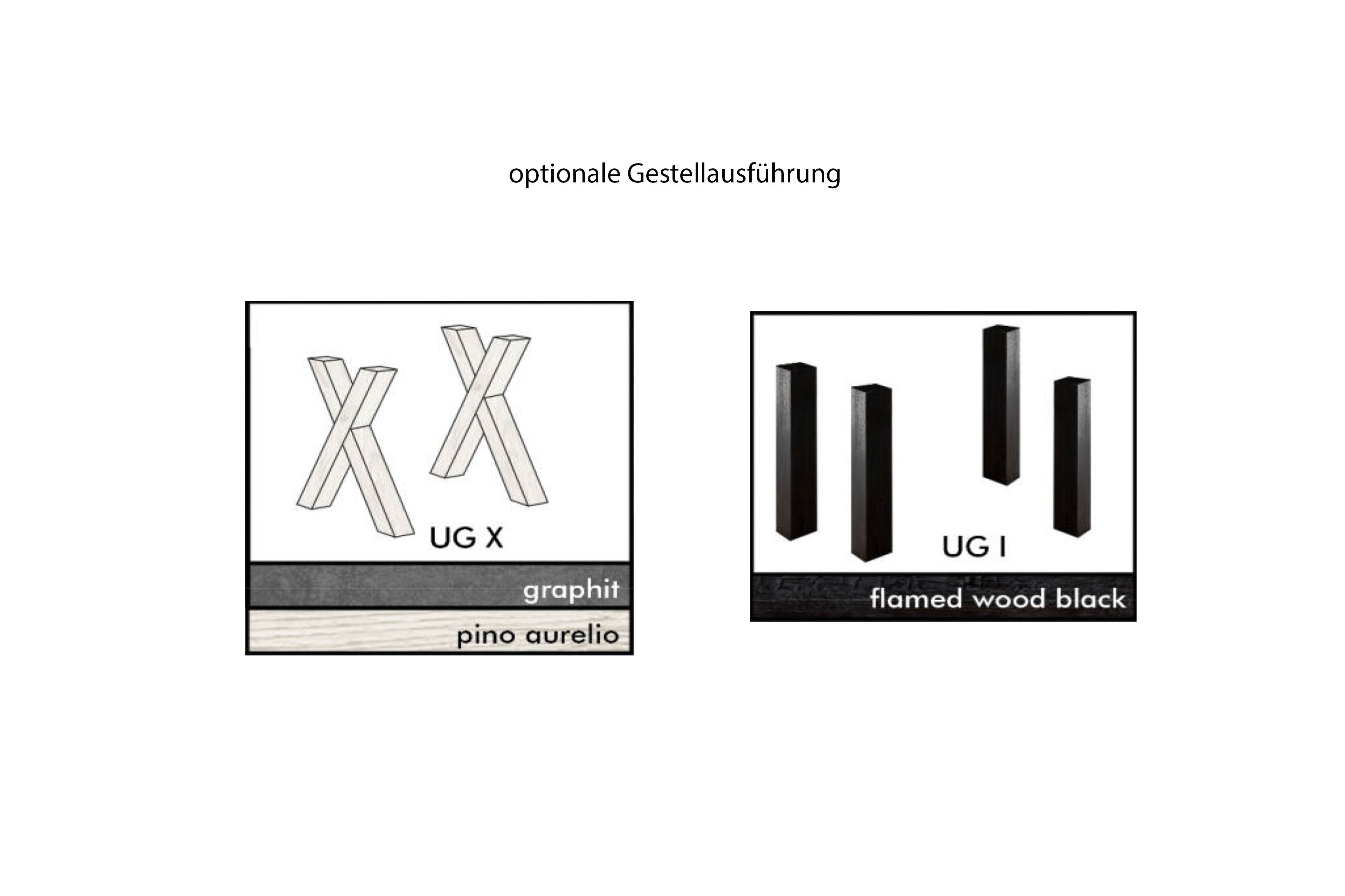 Mäusbacher Esstisch mit X-Gestell in Graphit | Möbel Letz - Ihr Online-Shop | Schrankaufsätze