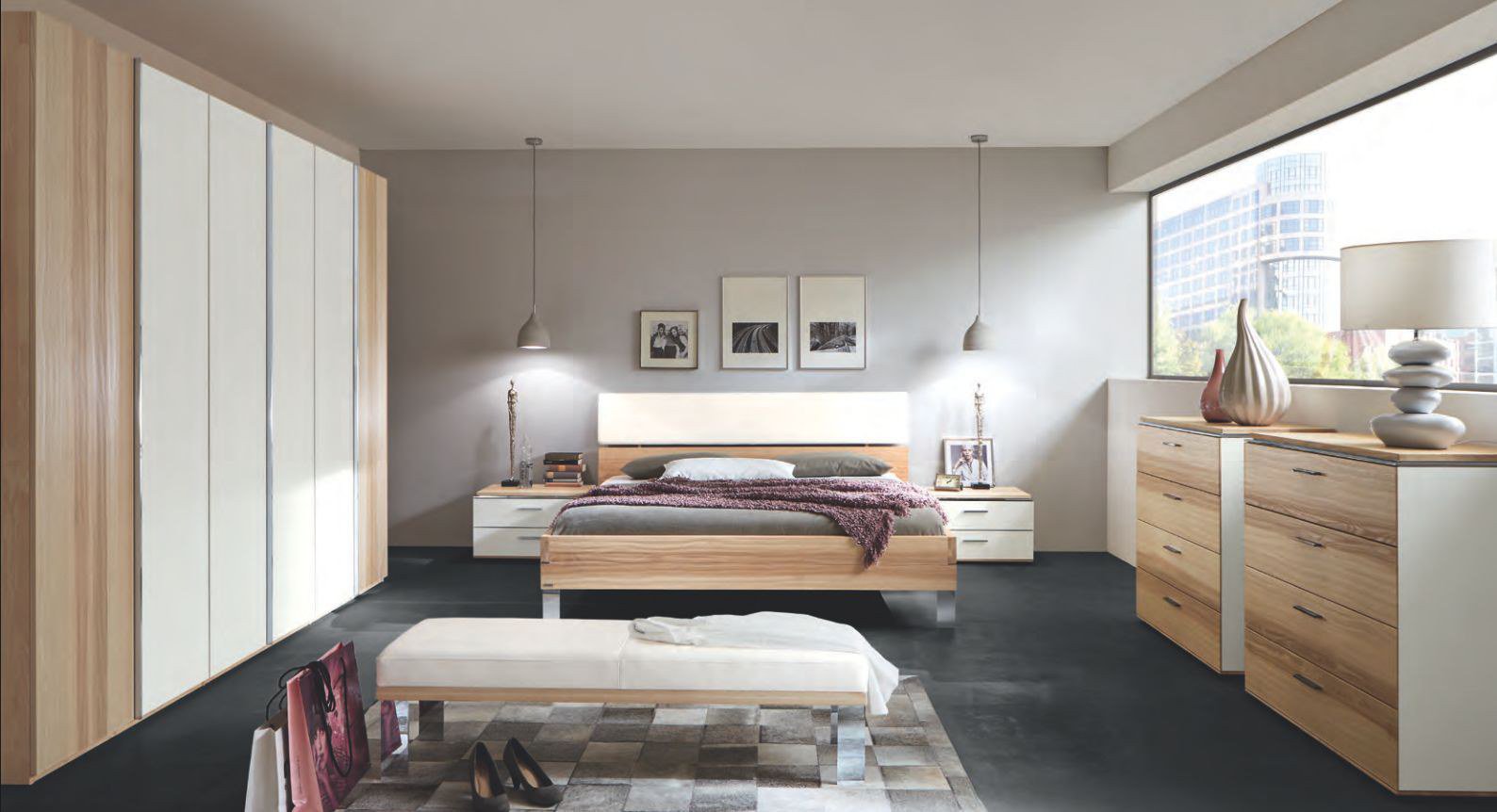 Schlafzimmer bett und schrank: den platz hinter dem bett ...