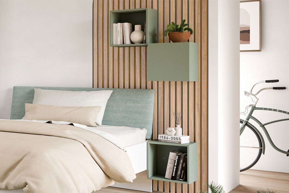 Hängeregal-Set grün 3-teilig - Möbel Letz cocoon Röhr | Ihr Online-Shop