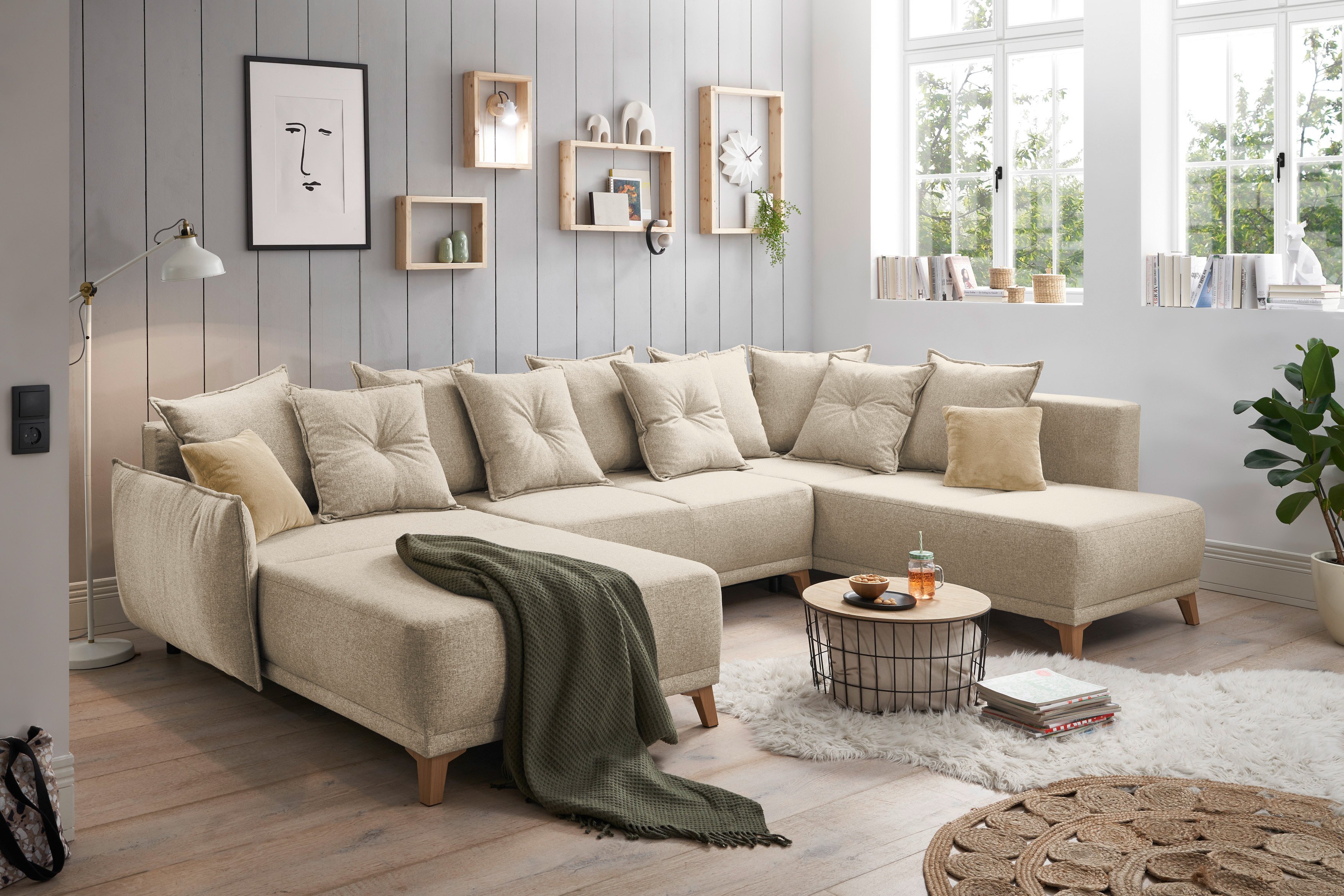 pamplona von ed-lifestyle - xxl-sofa rechts beige