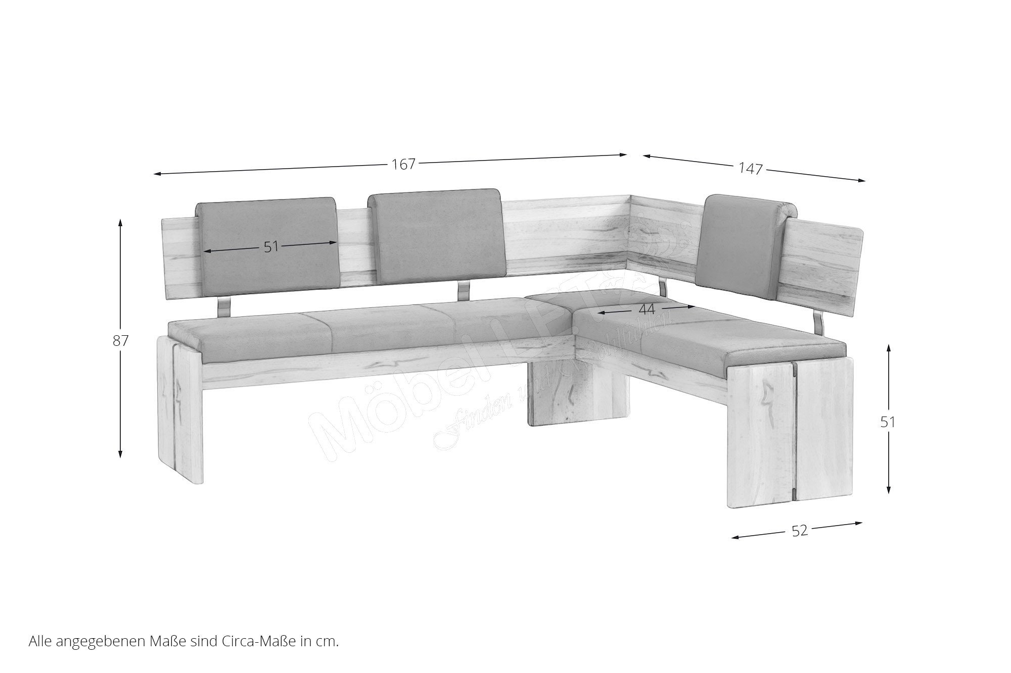 Standard Furniture Eckbank Stockholm in Braun Möbel Letz Ihr Online