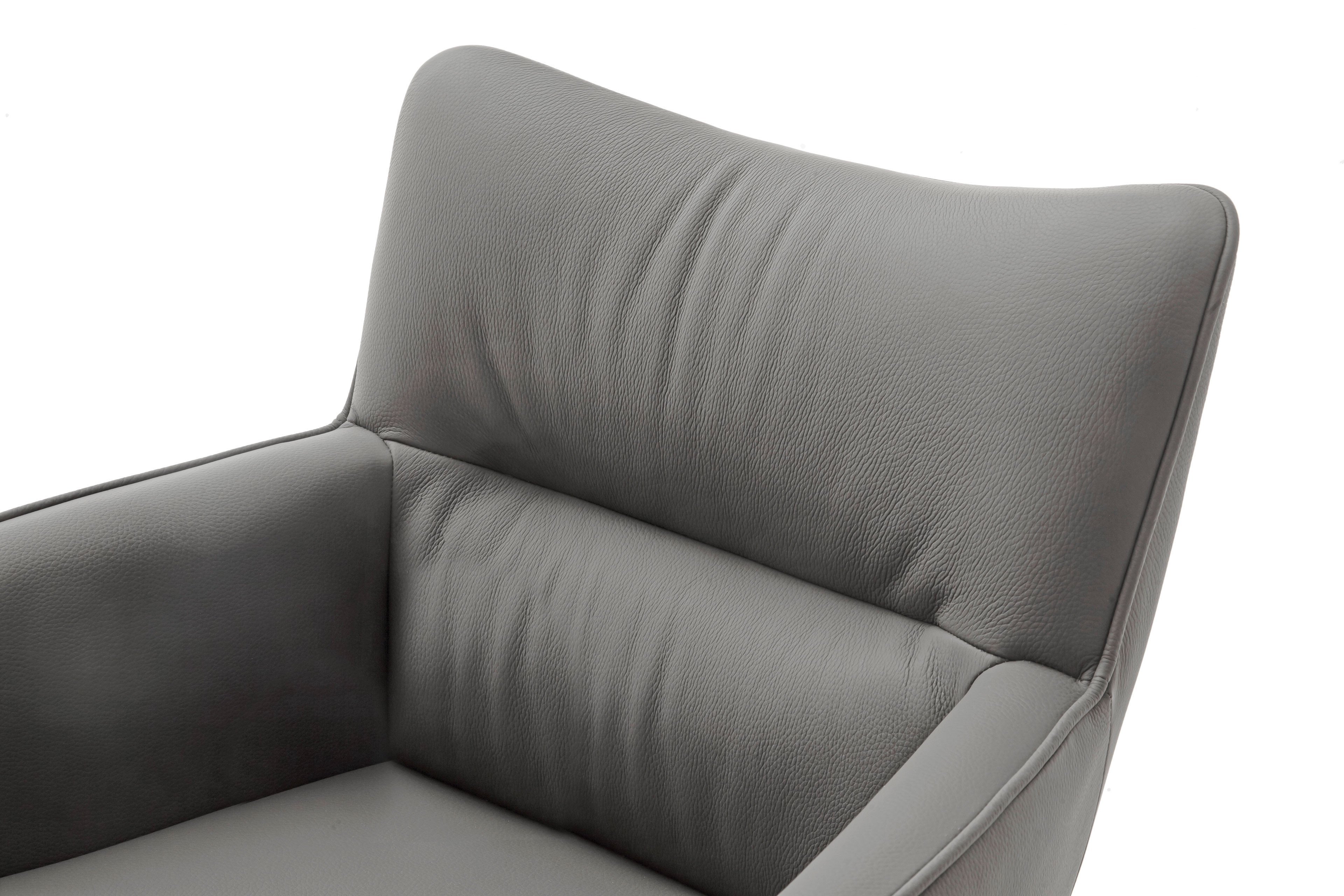 MCA furniture Stuhl - 2 Limone | anthrazit Lederbezug - Online-Shop Ihr Möbel Letz