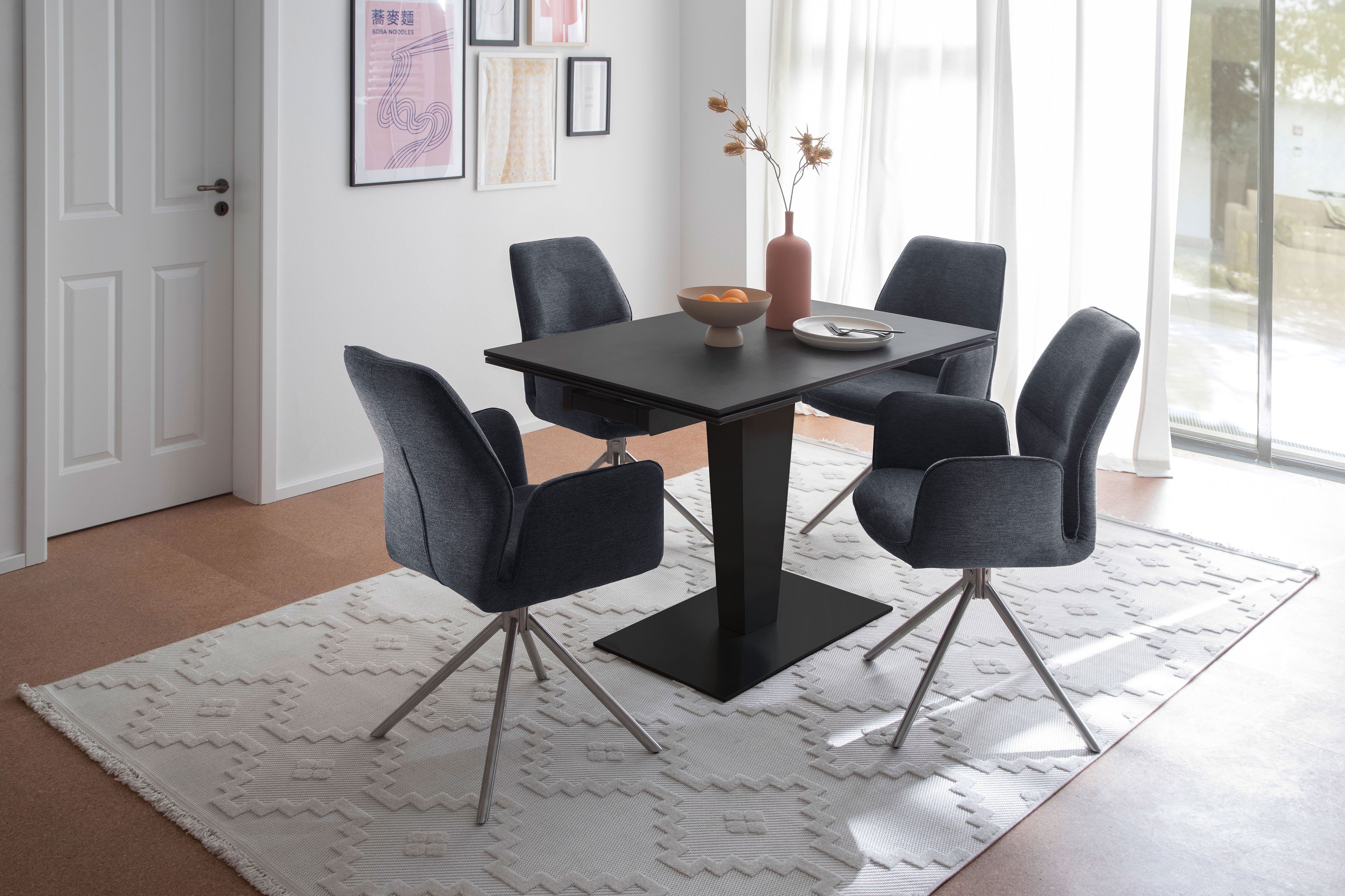 Online-Shop Ihr Esstisch Letz Möbel - Pesaro MCA furniture anthrazit -Tischplatte |