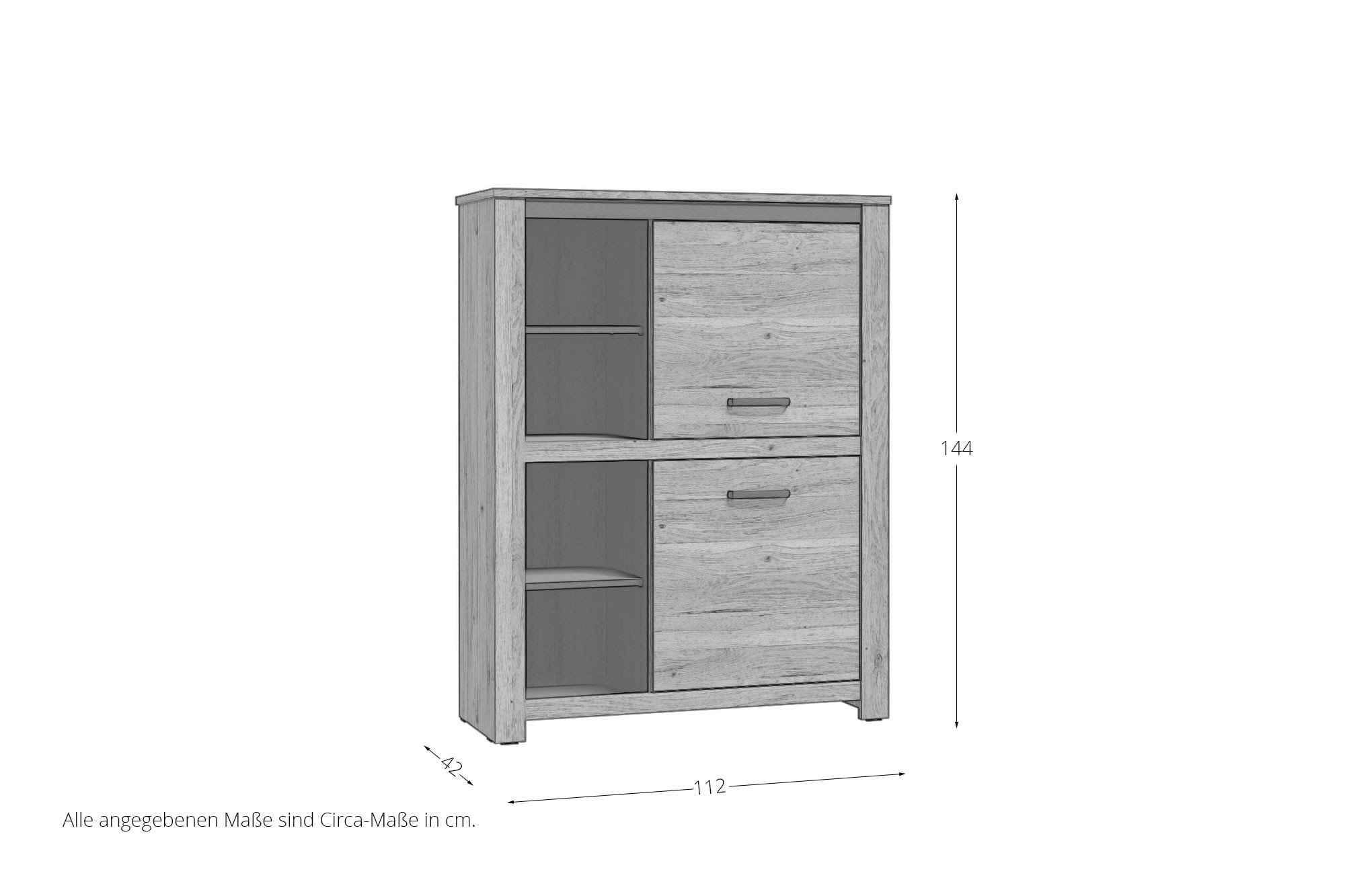 Ihr Highboard Cayetano Möbel Letz Möbel | Forte Mauvella - Cabezone Oak/ Online-Shop San Oak