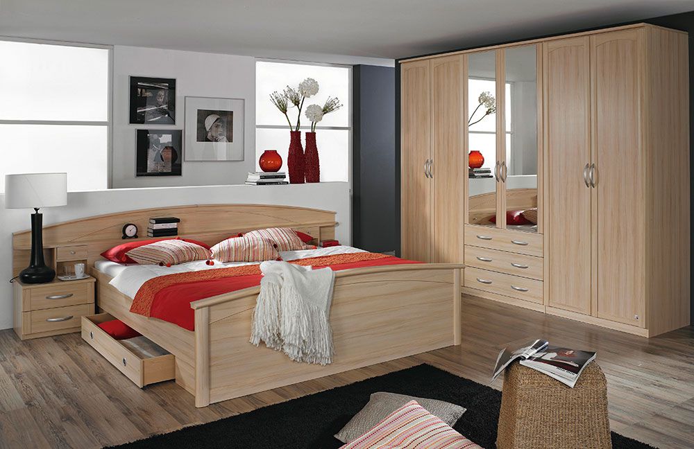 Rauch möbel schlafzimmer: rauch manila schlafzimmer eiche schwarz ...