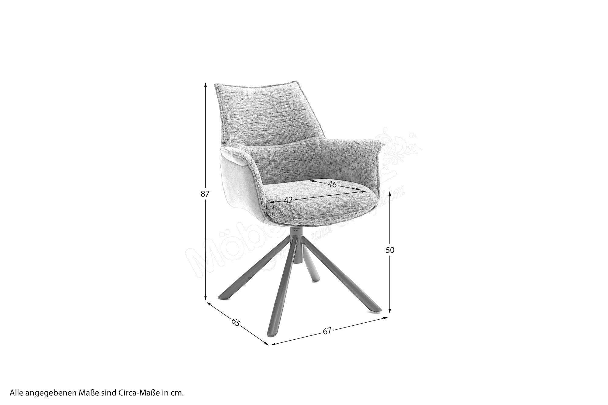 MCA furniture Stuhl Konya in Olive/ Schwarz | Möbel Letz - Ihr Online-Shop