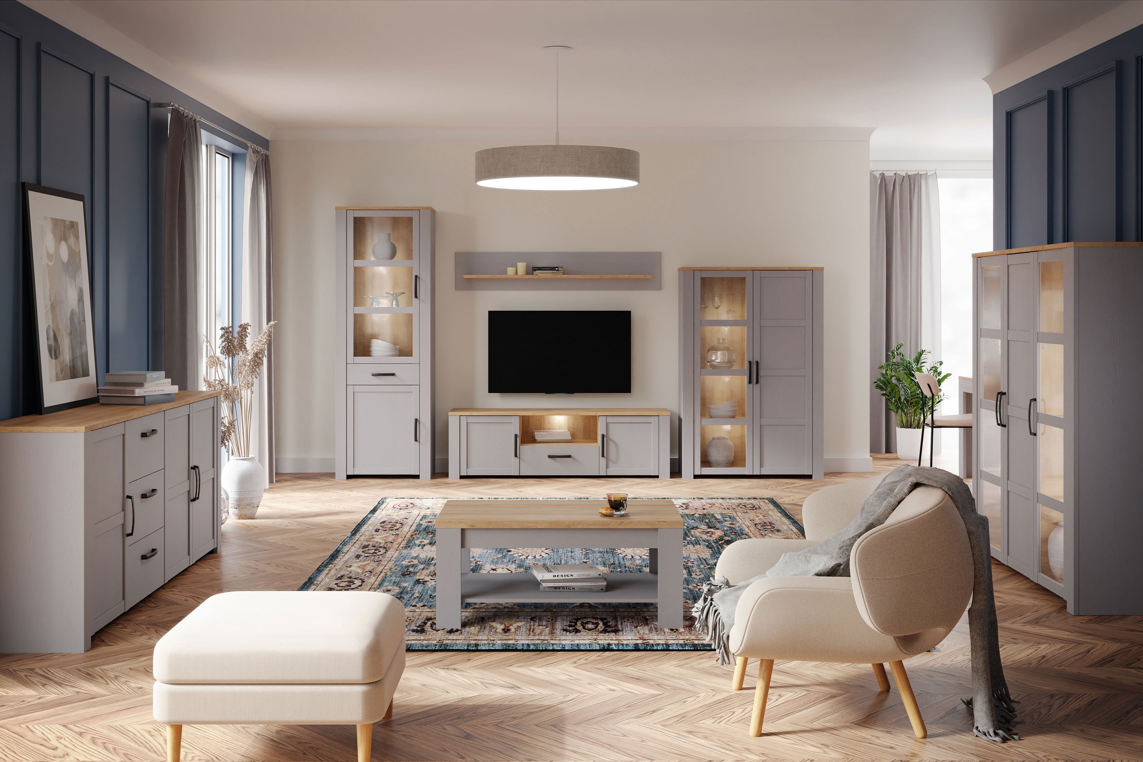 Letz Forte | Oak/ Bohol Möbel Riviera Grey - Ihr Wohnkombination Online-Shop Oak Möbel