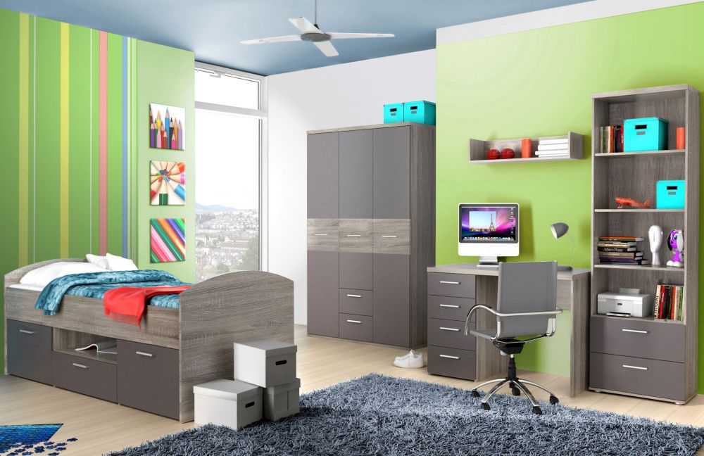 Jugendzimmer Jimmy von Forte in Sonoma Eiche mattgrau M?bel Letz : Sonoma Eiche Jugendzimmer Sonoma Eiche Jugendzimmer : Jugendzimmer Jimmy von Forte in Sonoma Eiche mattgrau M?bel Letz