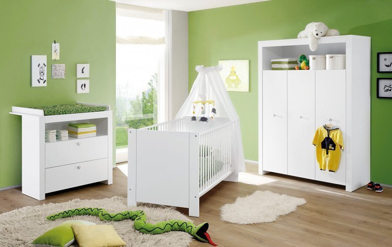 Olivia von Trendteam - Komplett-Babyzimmer weiß